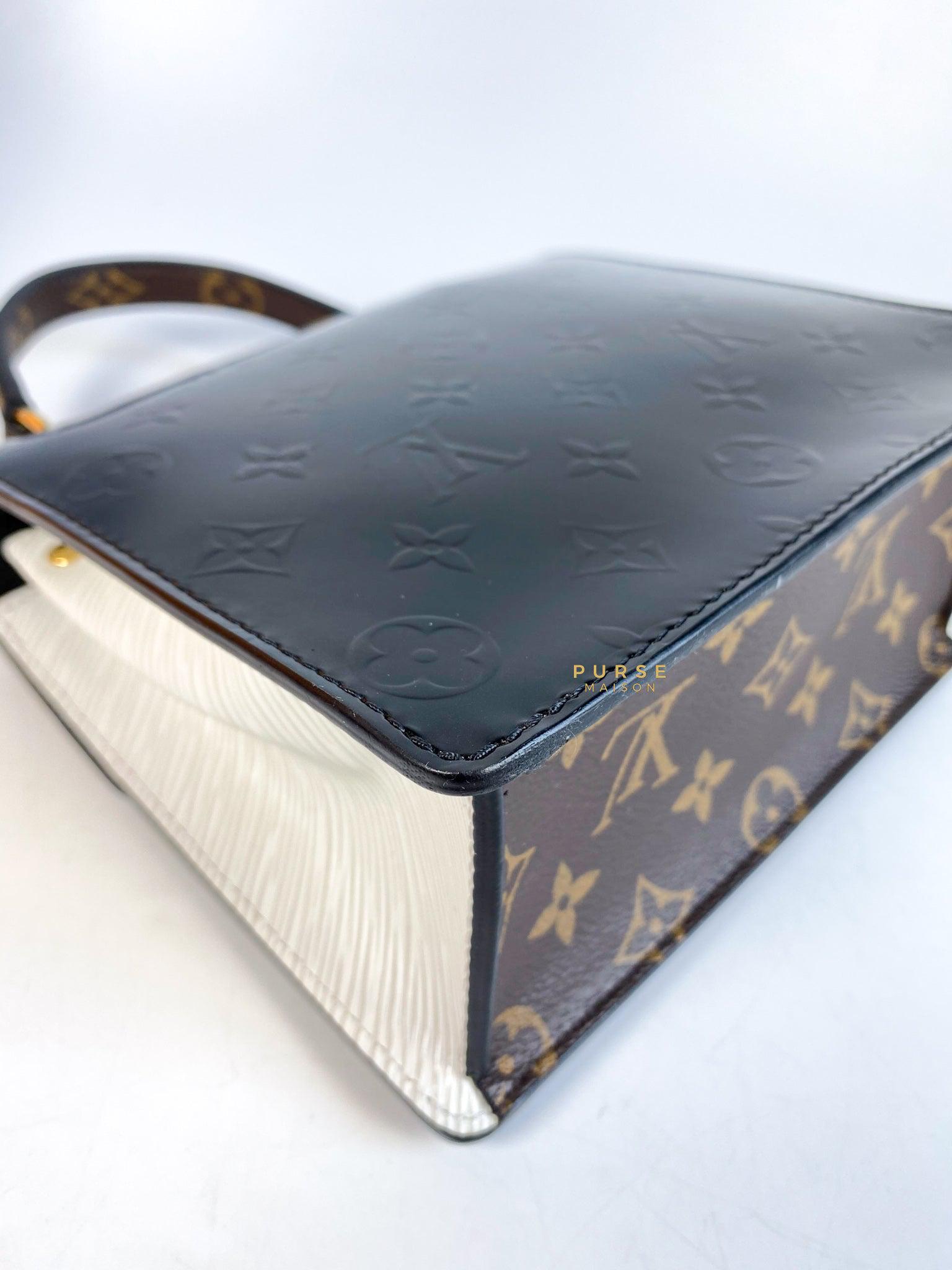 Louis Vuitton Spring Street NM Handbag Monogram Vernis With Monogram Canvas and Epi Leather (NZ5108)