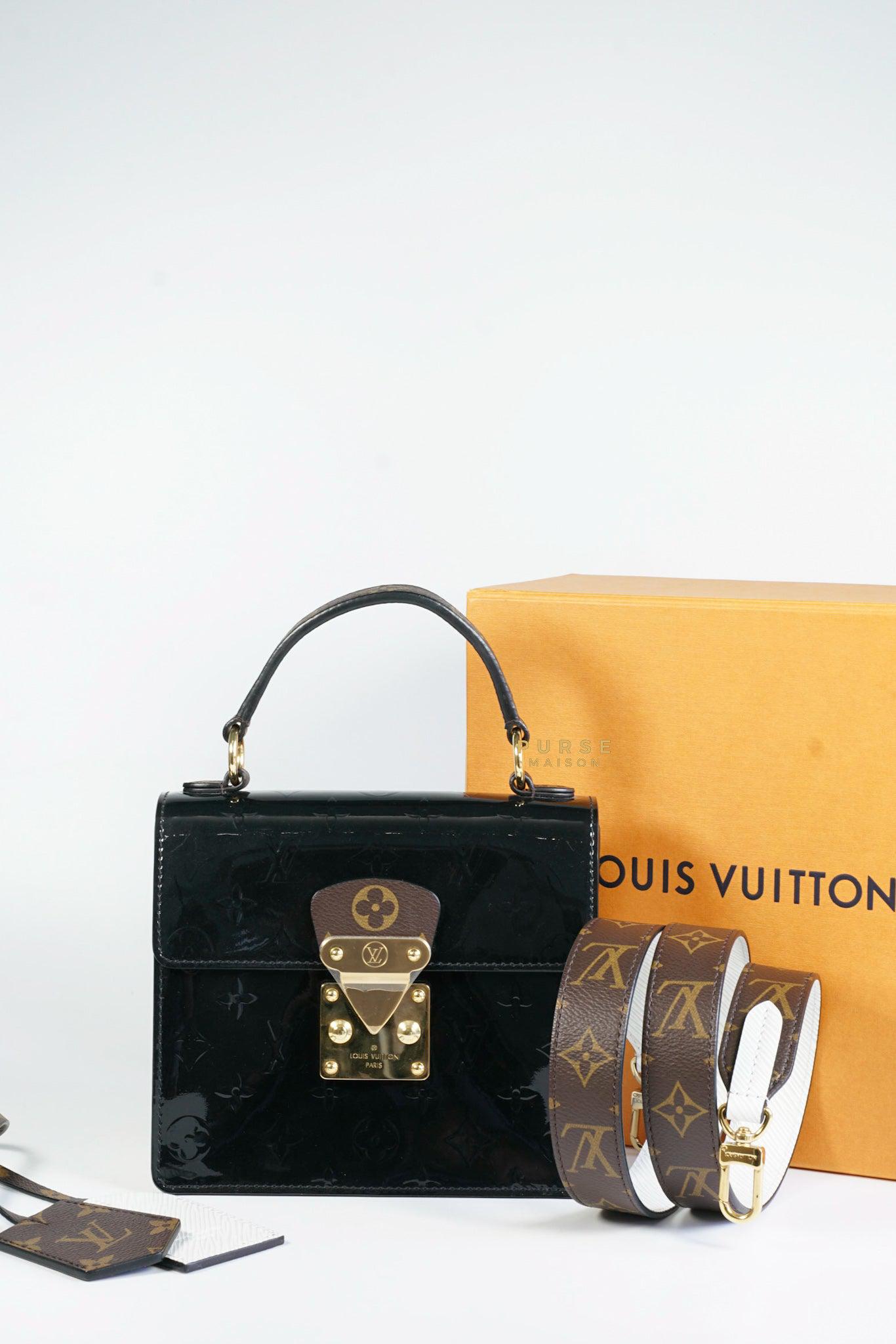 Louis Vuitton Spring Street NM Handbag Monogram Vernis With Monogram Canvas and Epi Leather (NZ5108)