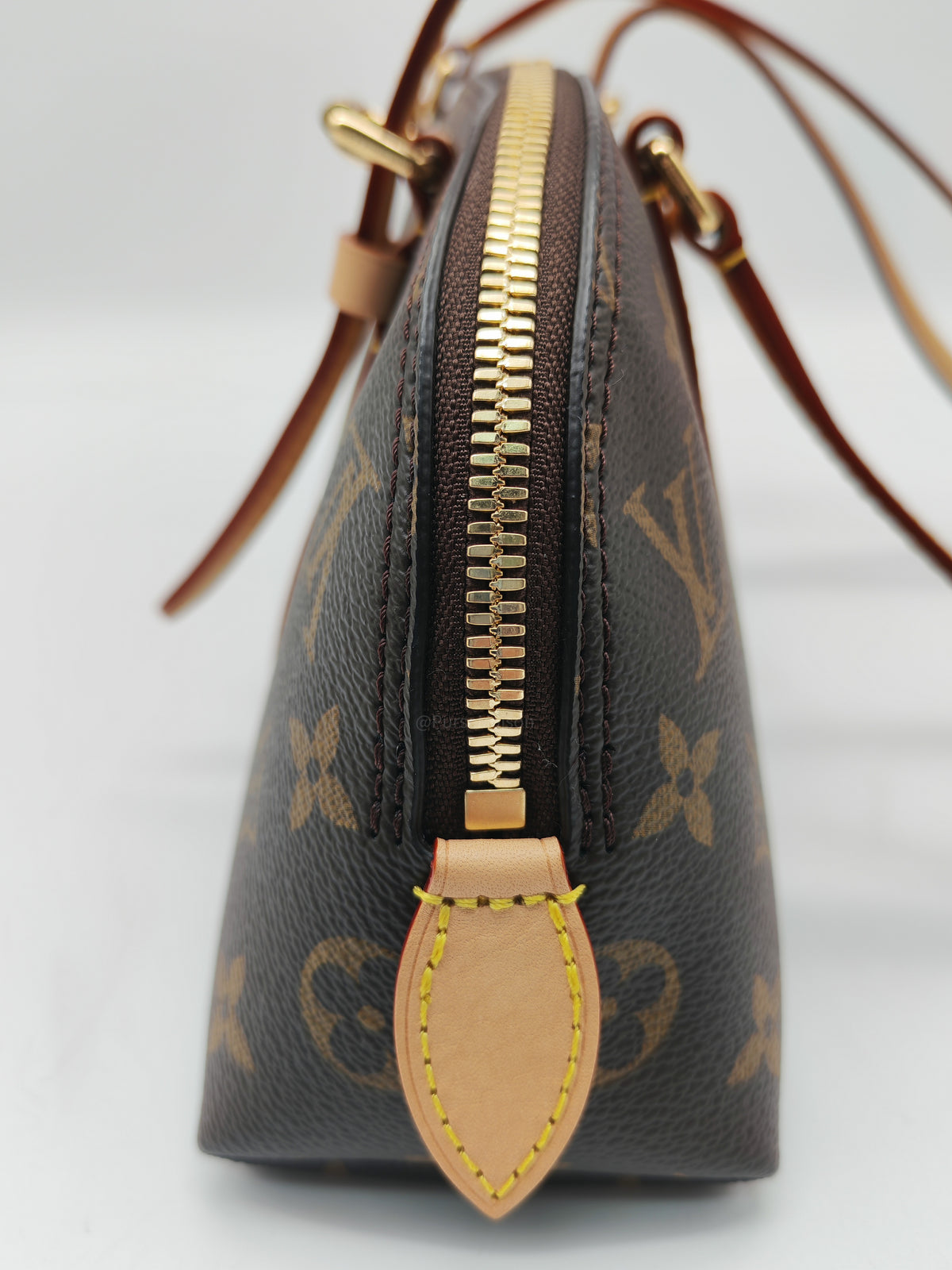 Louis Vuitton Squire East West Handbag in Monogram Canvas and Gold Hardware Microchip | Purse Maison Luxury Bags Shop
