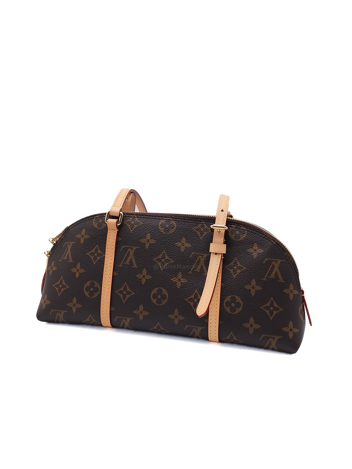 Louis Vuitton Squire East West Handbag in Monogram Canvas and Gold Hardware Microchip | Purse Maison Luxury Bags Shop