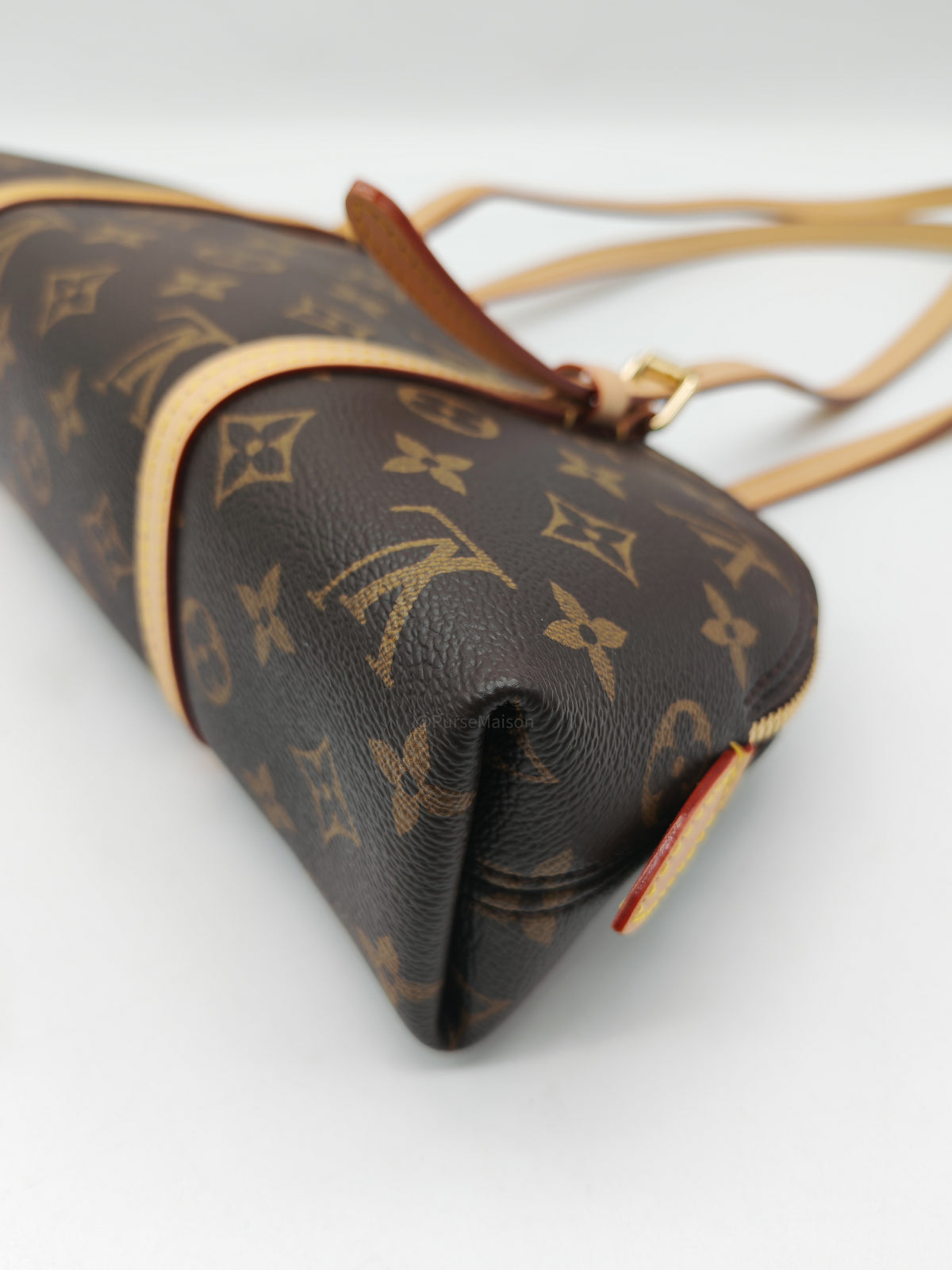 Louis Vuitton Squire East West Handbag in Monogram Canvas and Gold Hardware Microchip | Purse Maison Luxury Bags Shop