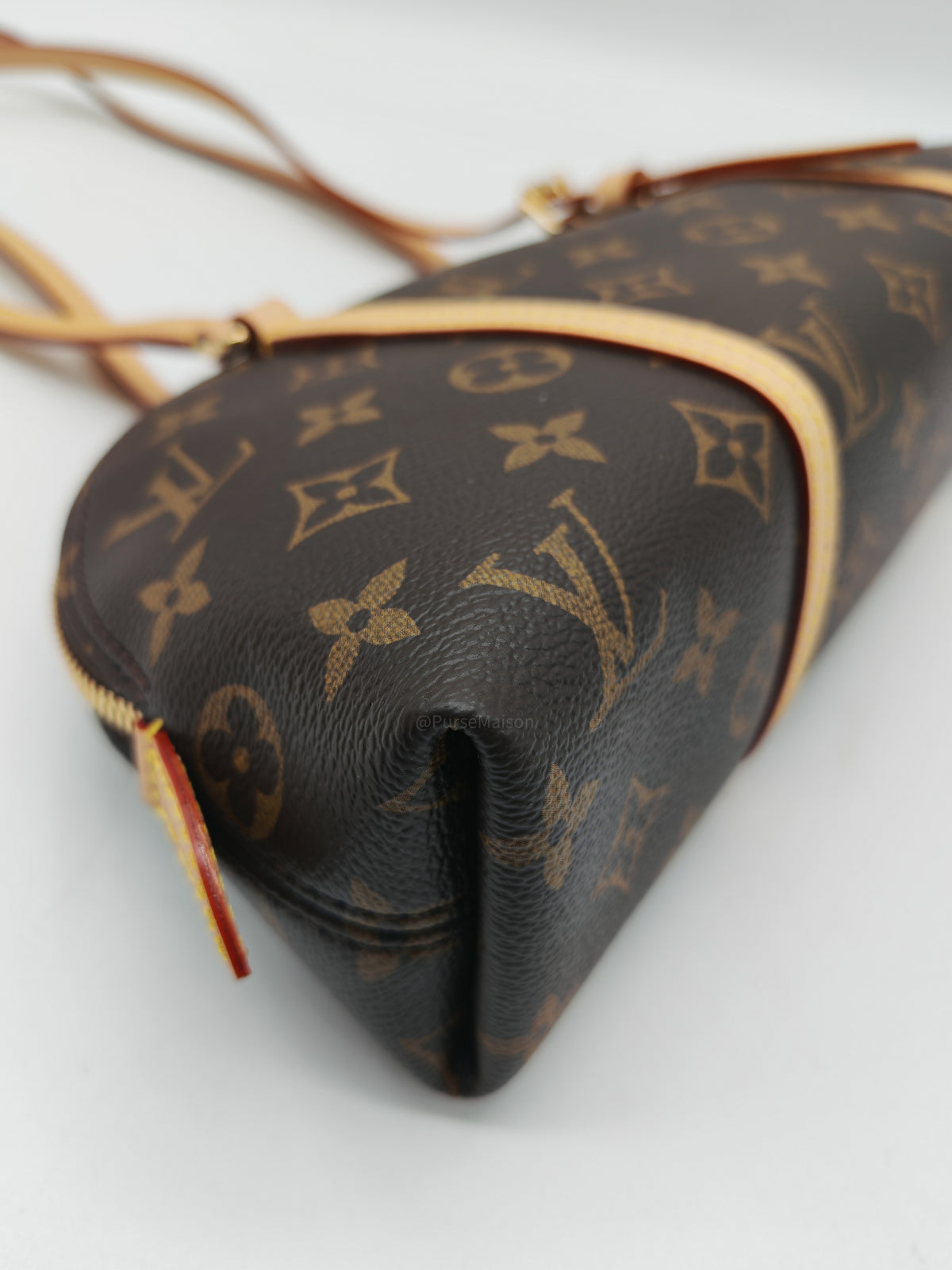 Louis Vuitton Squire East West Handbag in Monogram Canvas and Gold Hardware Microchip | Purse Maison Luxury Bags Shop