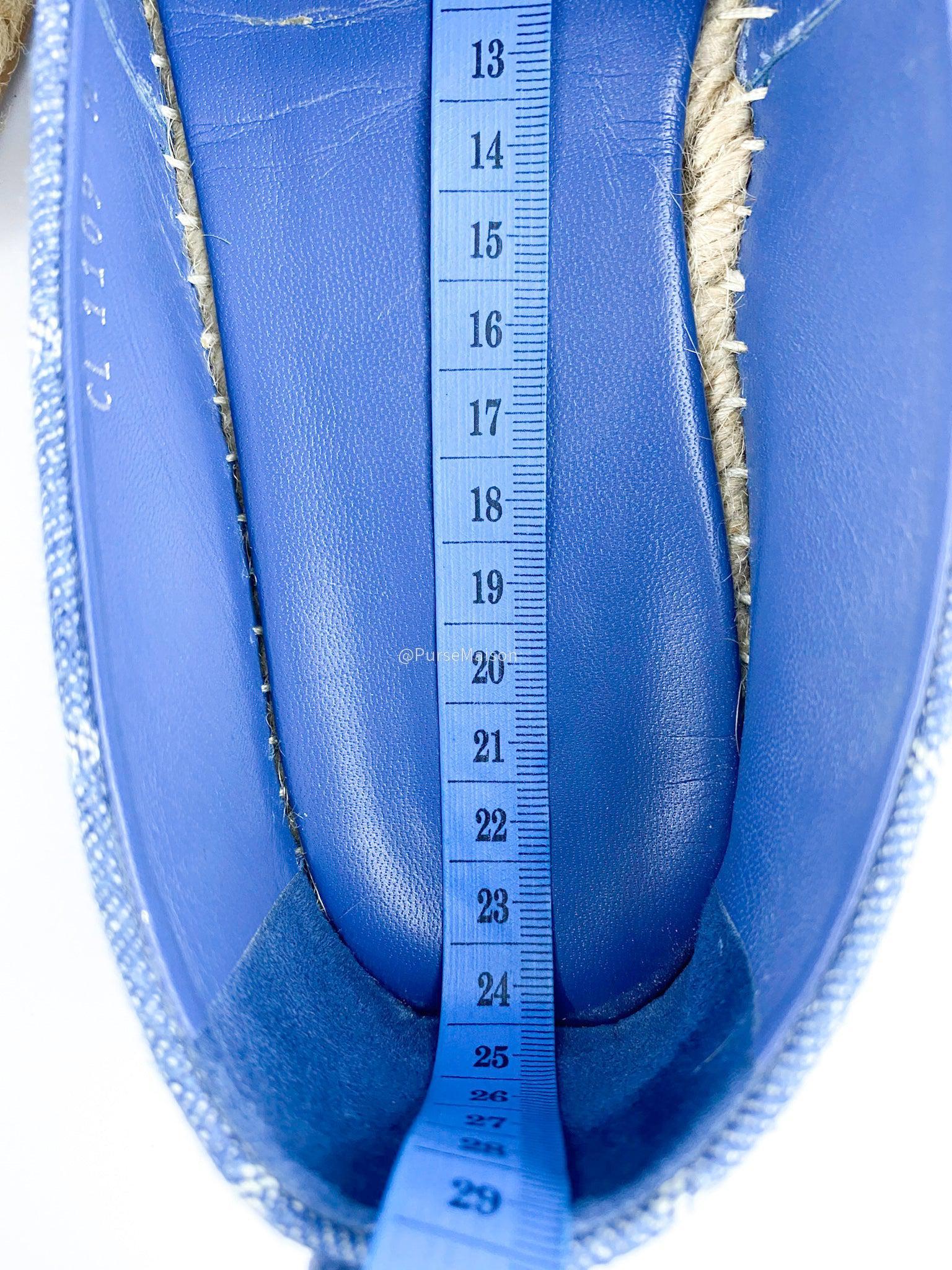 Starboard cloth espadrilles Louis Vuitton Blue size 38 EU in Cloth -  35665775