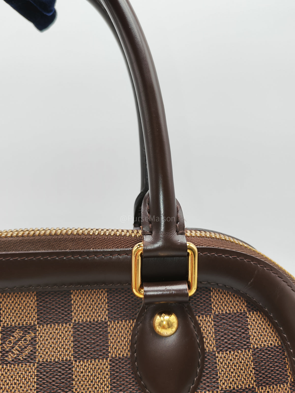 Louis Vuitton Trevi PM in Damier Ebene Canvas and Gold Hardware (Datecode: FL1080) | Purse Maison Luxury Bags Shop