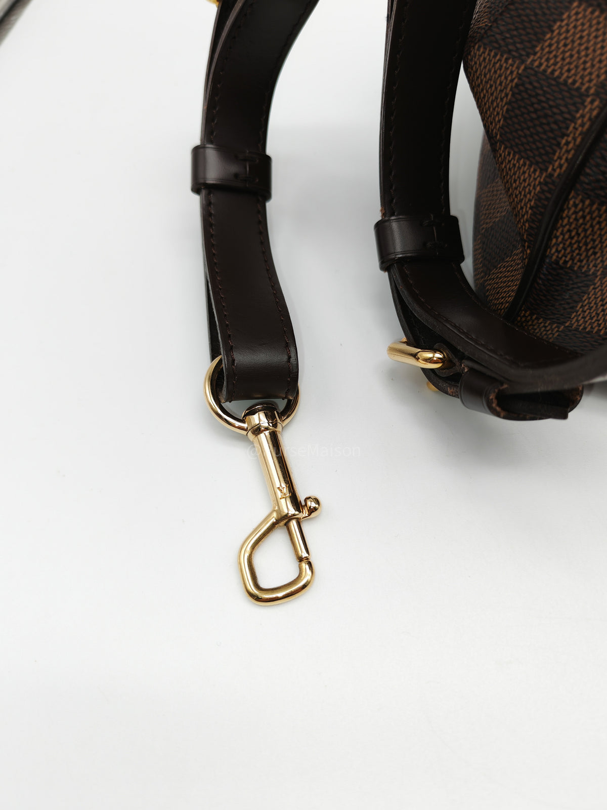 Louis Vuitton Trevi PM in Damier Ebene Canvas and Gold Hardware (Datecode: FL1080) | Purse Maison Luxury Bags Shop