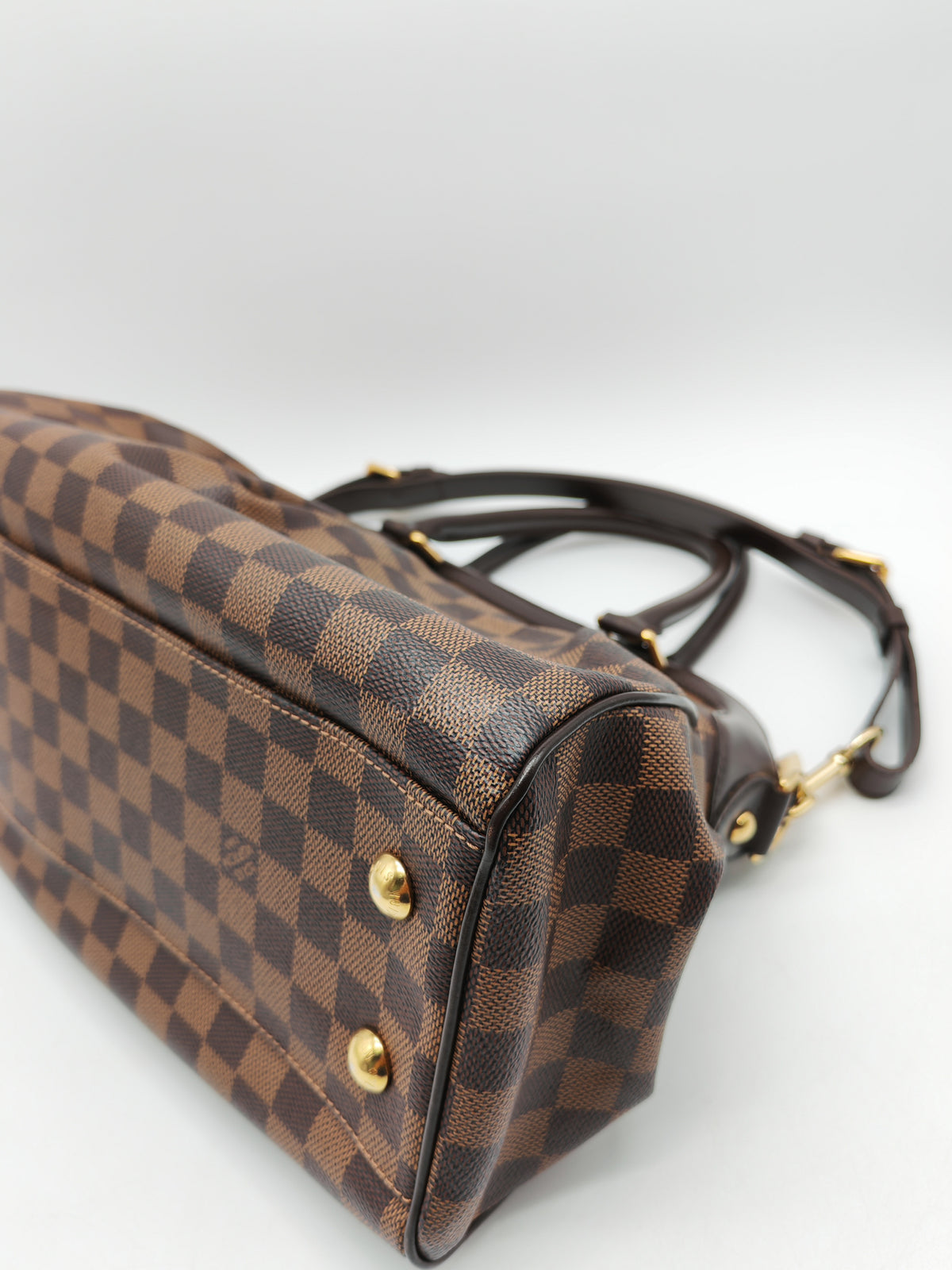 Louis Vuitton Trevi PM in Damier Ebene Canvas and Gold Hardware (Datecode: FL1080) | Purse Maison Luxury Bags Shop