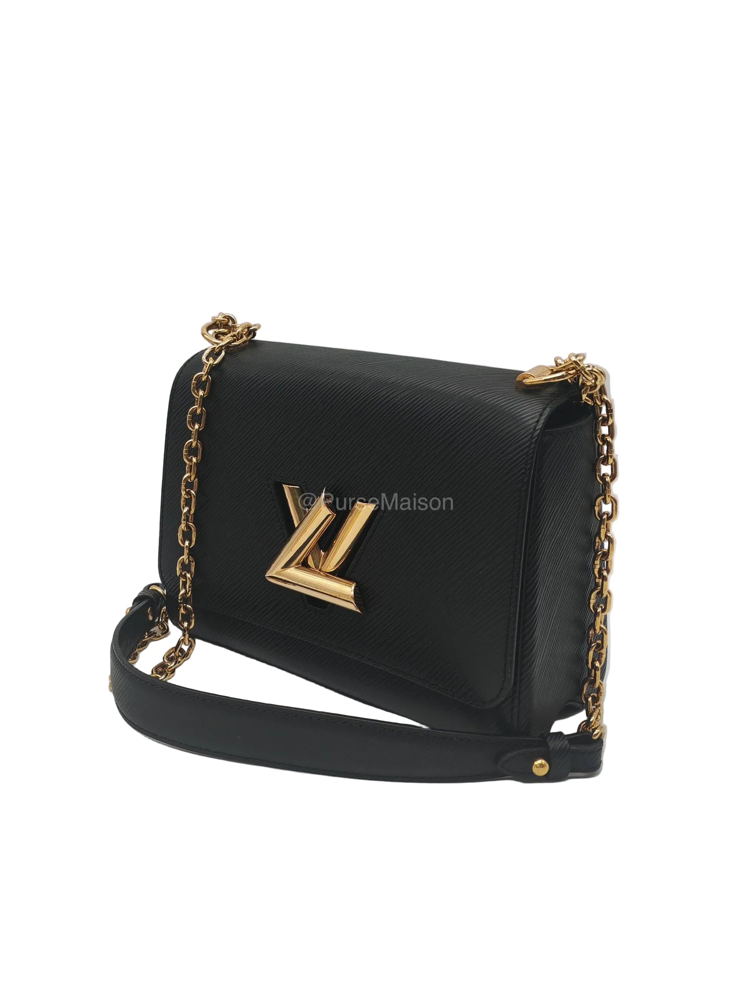 Louis Vuitton Twist MM in Black Epi Leather Shoulder Bag (Date Code:FL0199) | Purse Maison Luxury Bags Shop