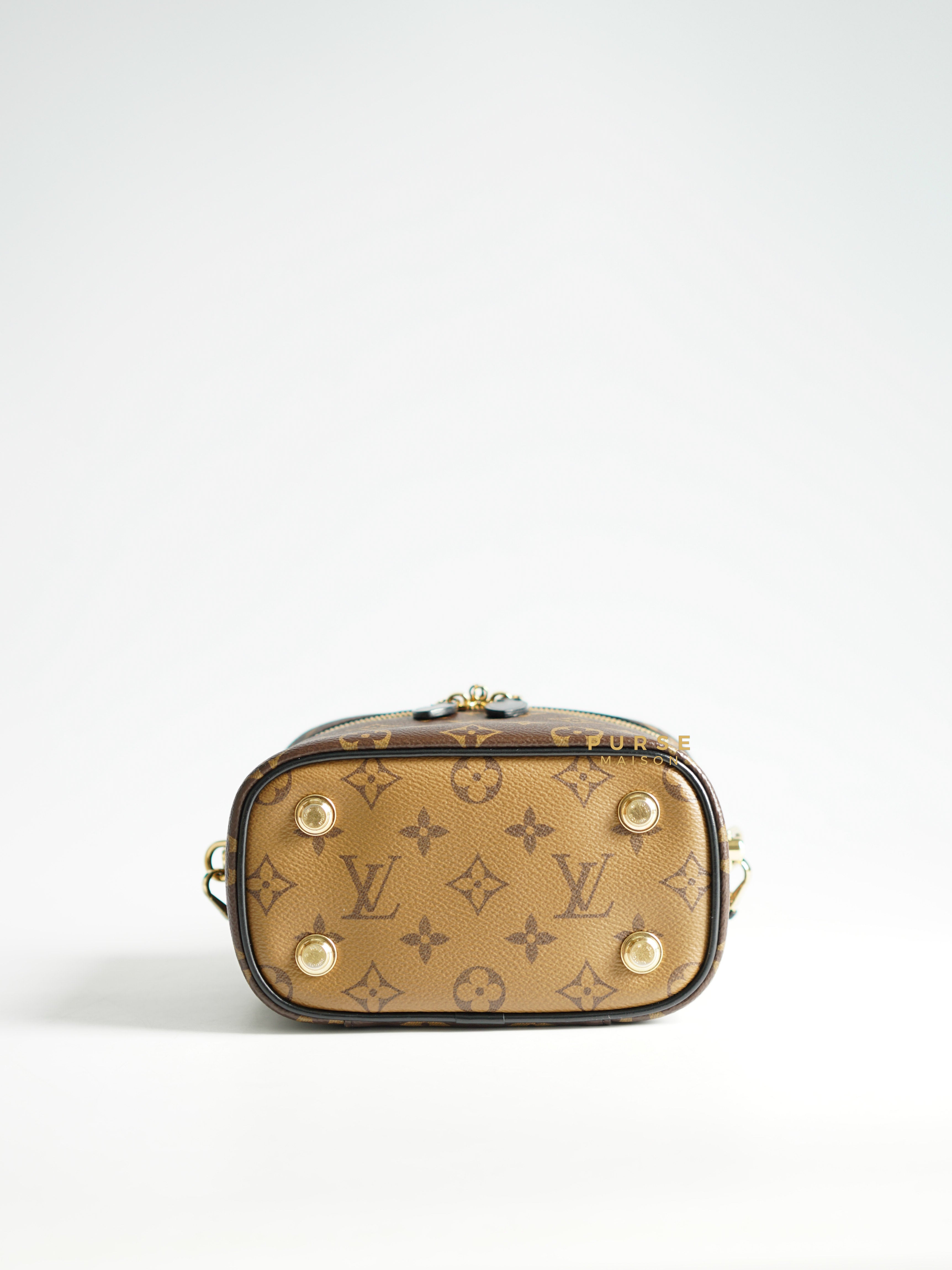 Louis Vuitton Vanity PM in Reverse Monogram Canvas (Microchip) | Purse Maison Luxury Bags Shop