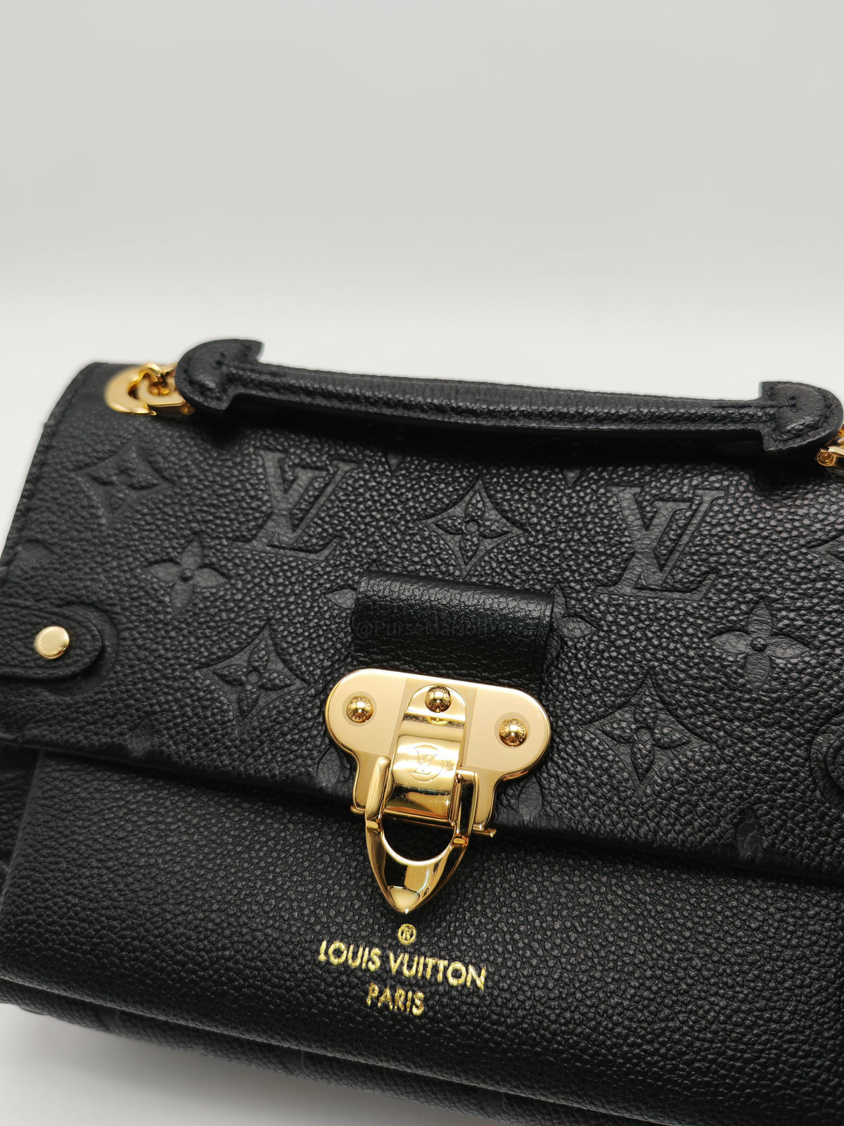 Louis Vuitton Vavin BB in Black Embossed Monogram Empreinte Calfskin Leather and Gold Hardware (Datecode: TR2250) | Purse Maison Luxury Bags Shop