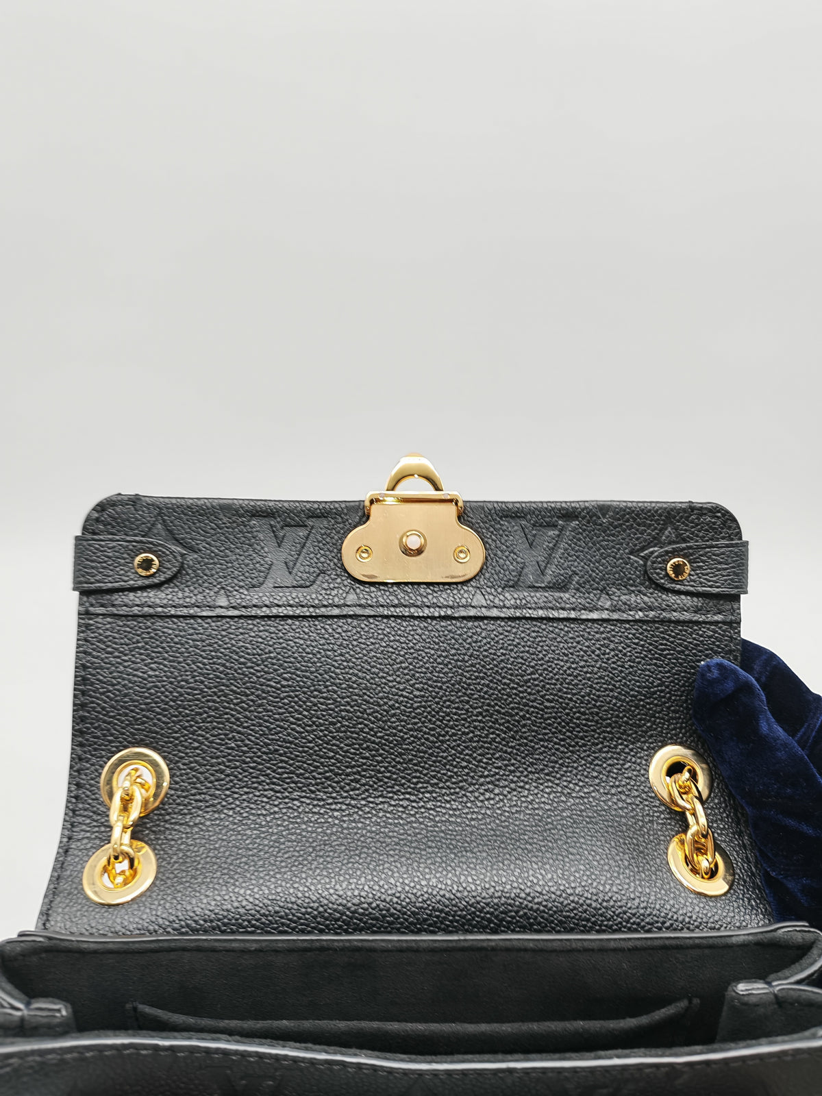 Louis Vuitton Vavin BB in Black Embossed Monogram Empreinte Calfskin Leather and Gold Hardware (Datecode: TR2250) | Purse Maison Luxury Bags Shop