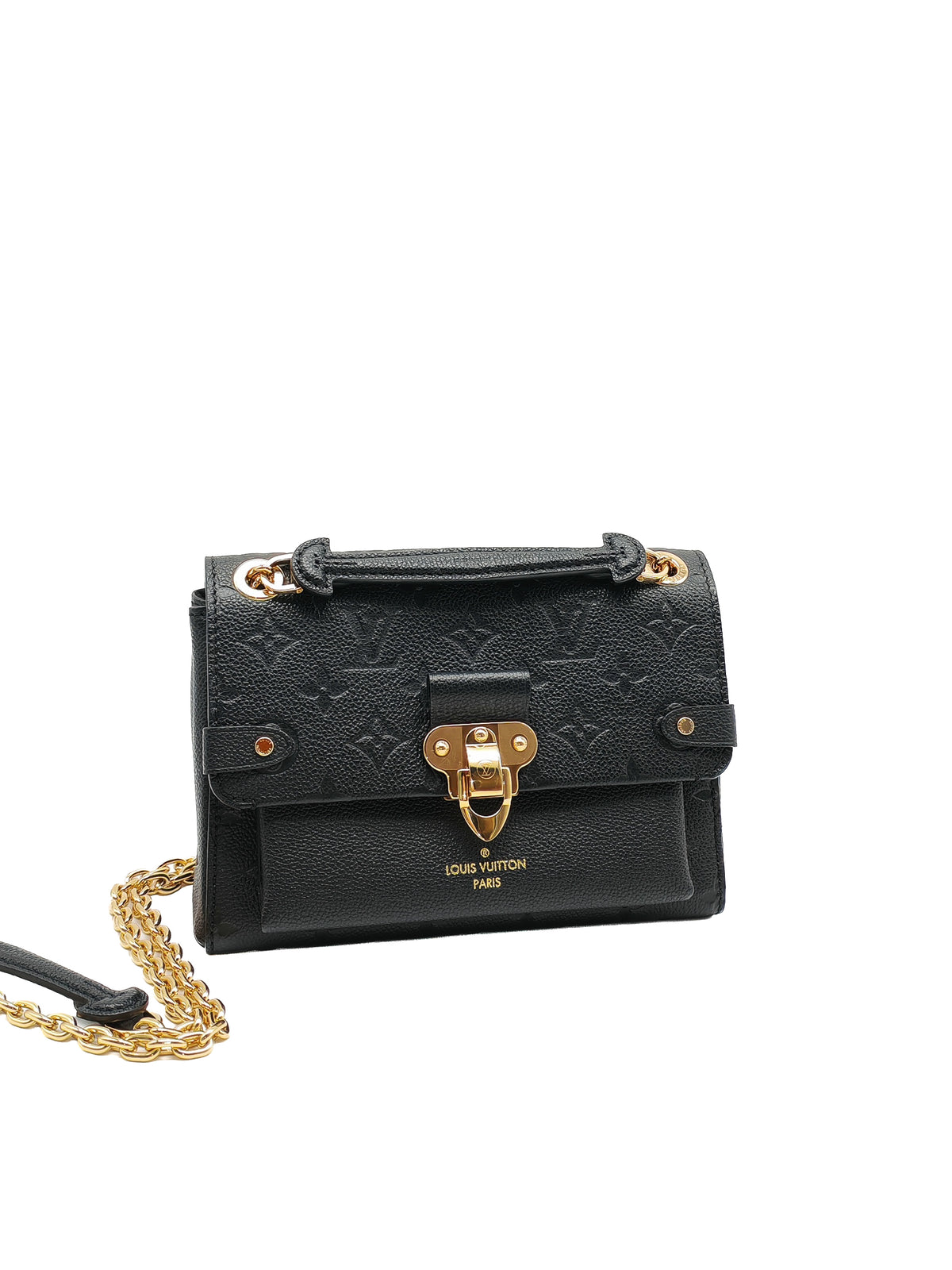 Louis Vuitton Vavin BB in Black Embossed Monogram Empreinte Calfskin Leather and Gold Hardware (Datecode: TR2250) | Purse Maison Luxury Bags Shop