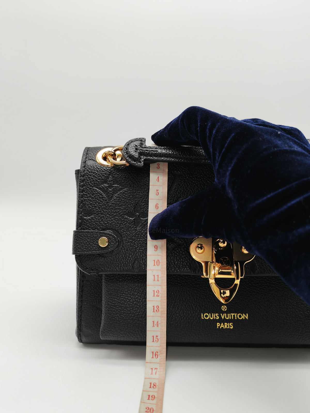 Louis Vuitton Vavin BB in Black Embossed Monogram Empreinte Calfskin Leather and Gold Hardware (Datecode: TR2250) | Purse Maison Luxury Bags Shop