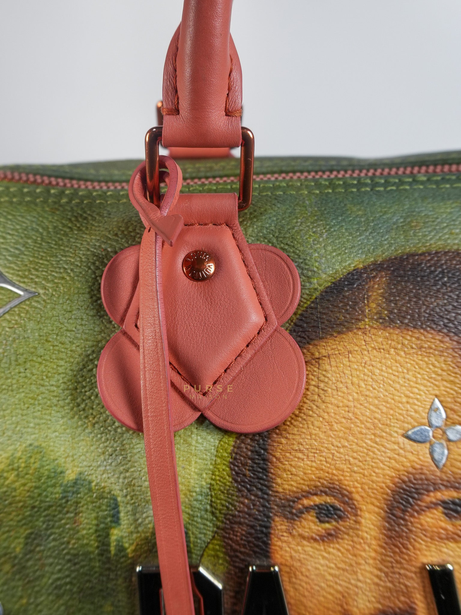 Louis Vuitton x Jeff Koons Speedy 30 in Da Vinci Mona Lisa Cuir Rose(Date code: DU1197) | Purse Maison Luxury Bags Shop