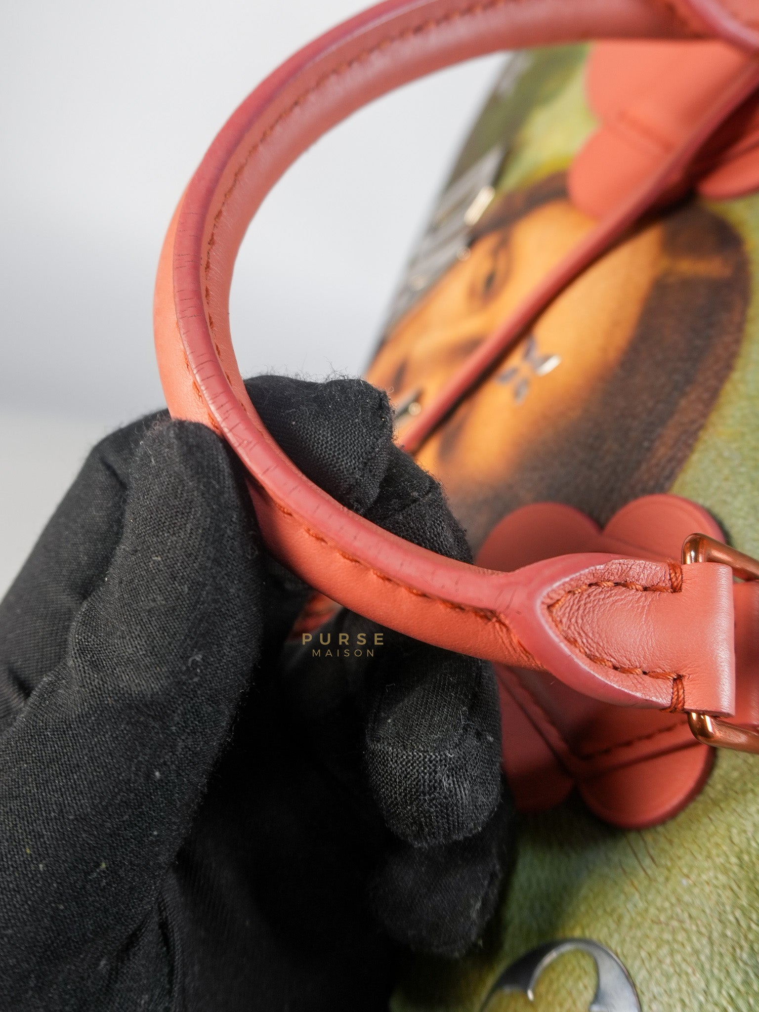 Louis Vuitton x Jeff Koons Speedy 30 in Da Vinci Mona Lisa Cuir Rose(Date code: DU1197) | Purse Maison Luxury Bags Shop