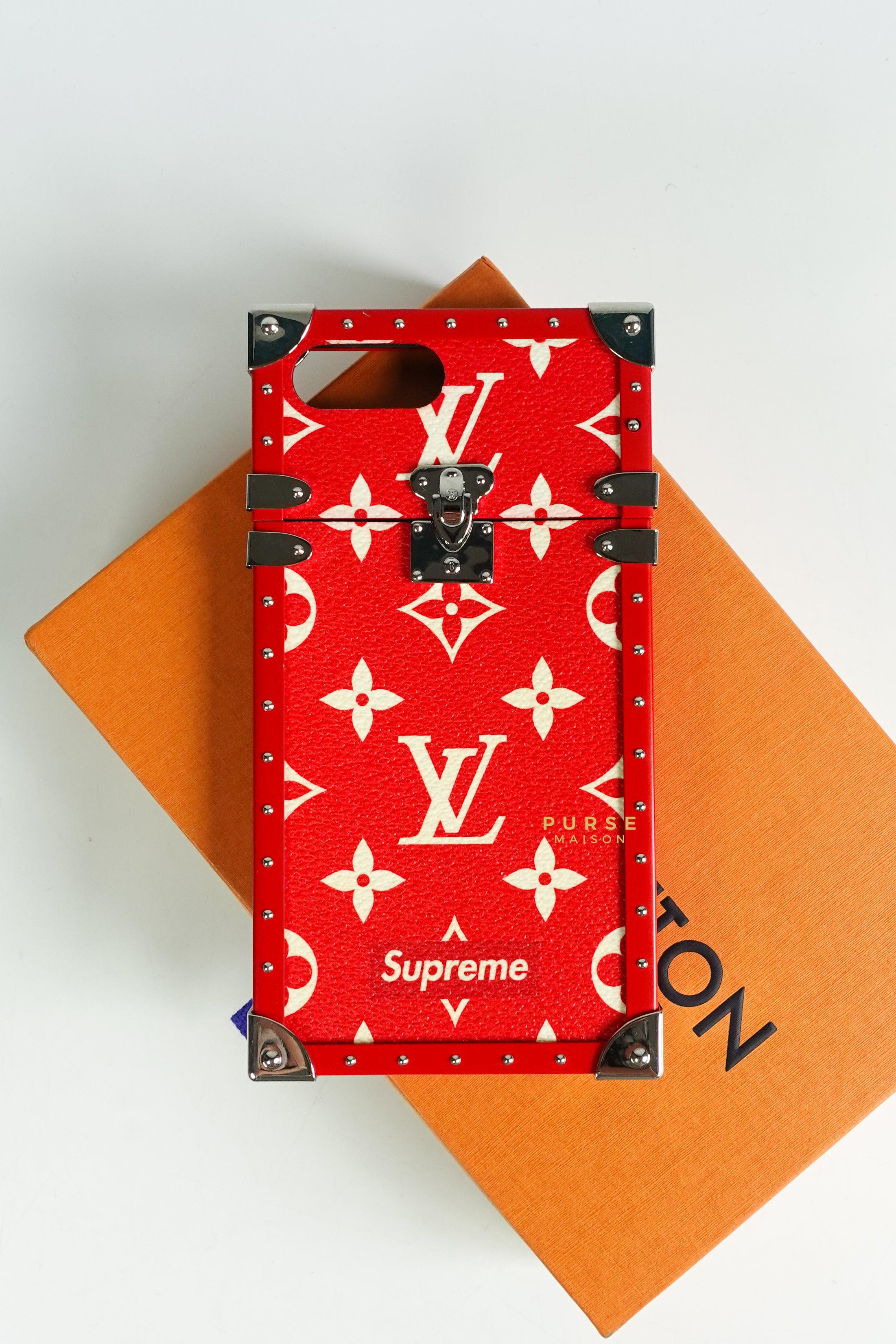 Louis Vuitton x Supreme Trunk Iphone 7 plus Phone Case (Date code: BC1187)