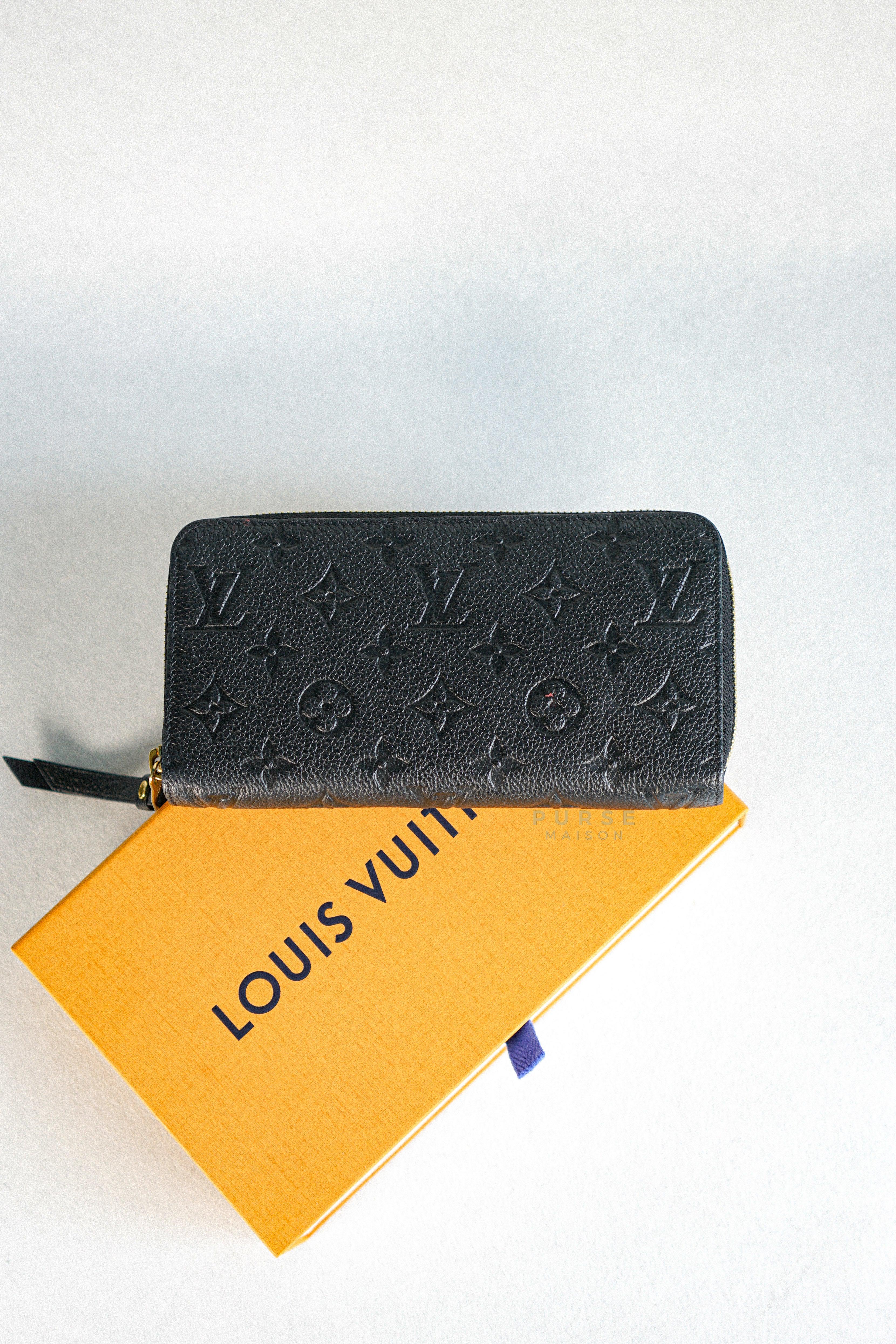 Louis Vuitton Zippy Long Wallet in Noir Monogram Empreinte | Purse Maison Luxury Bags Shop