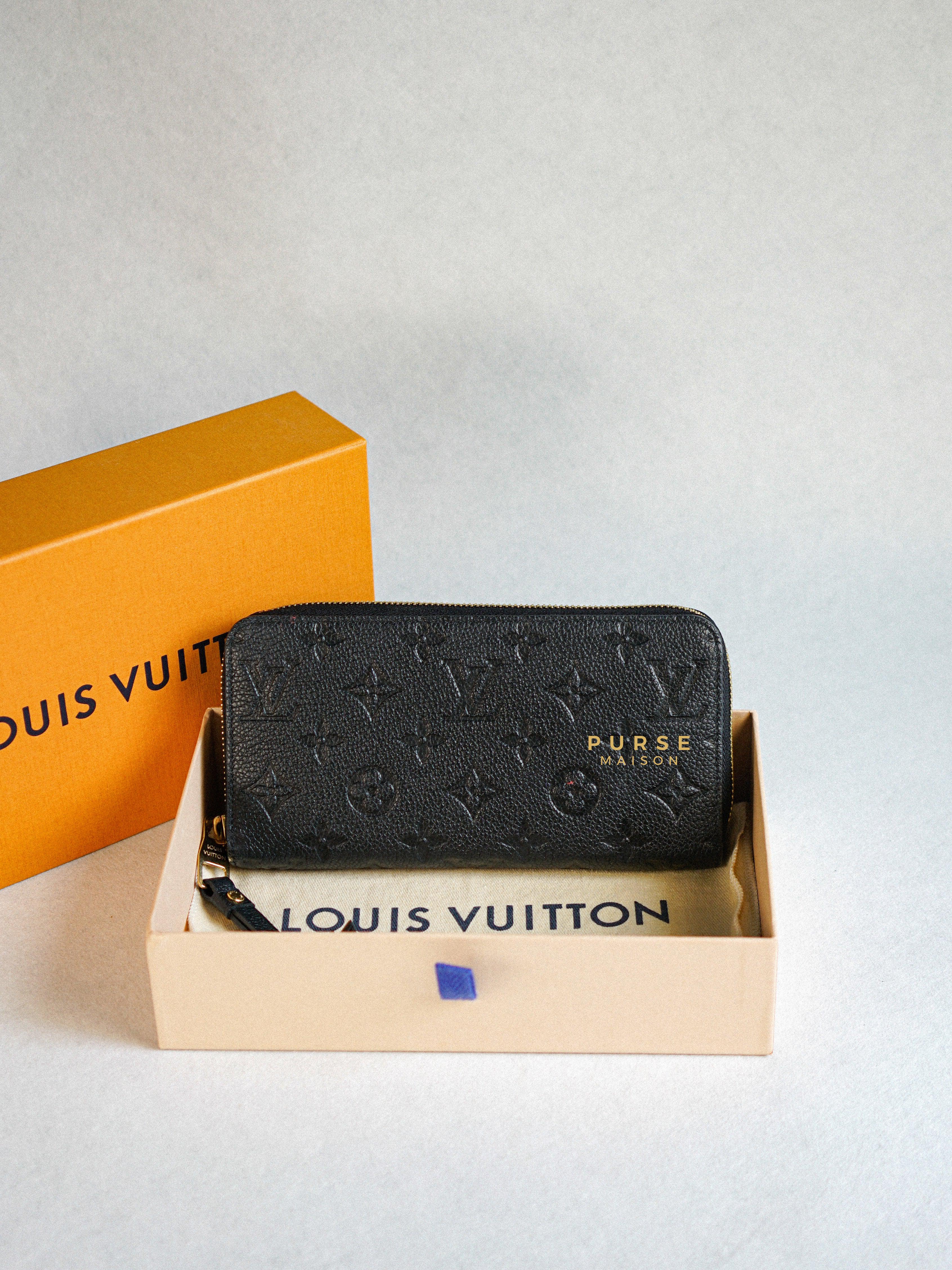 Louis Vuitton Zippy Long Wallet in Noir Monogram Empreinte | Purse Maison Luxury Bags Shop