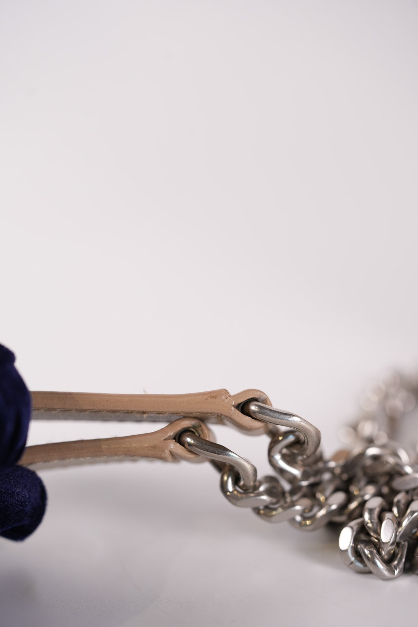 Loulou Bowling Bag in Beige Calfskin Leather & Silver Hardware | Purse Maison Luxury Bags Shop