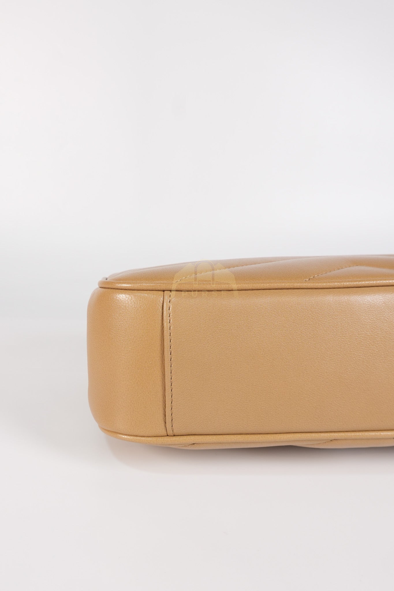 Loulou Shoulder Bag Small in Dark Beige Matelasse Lambskin | Purse Maison Luxury Bags Shop