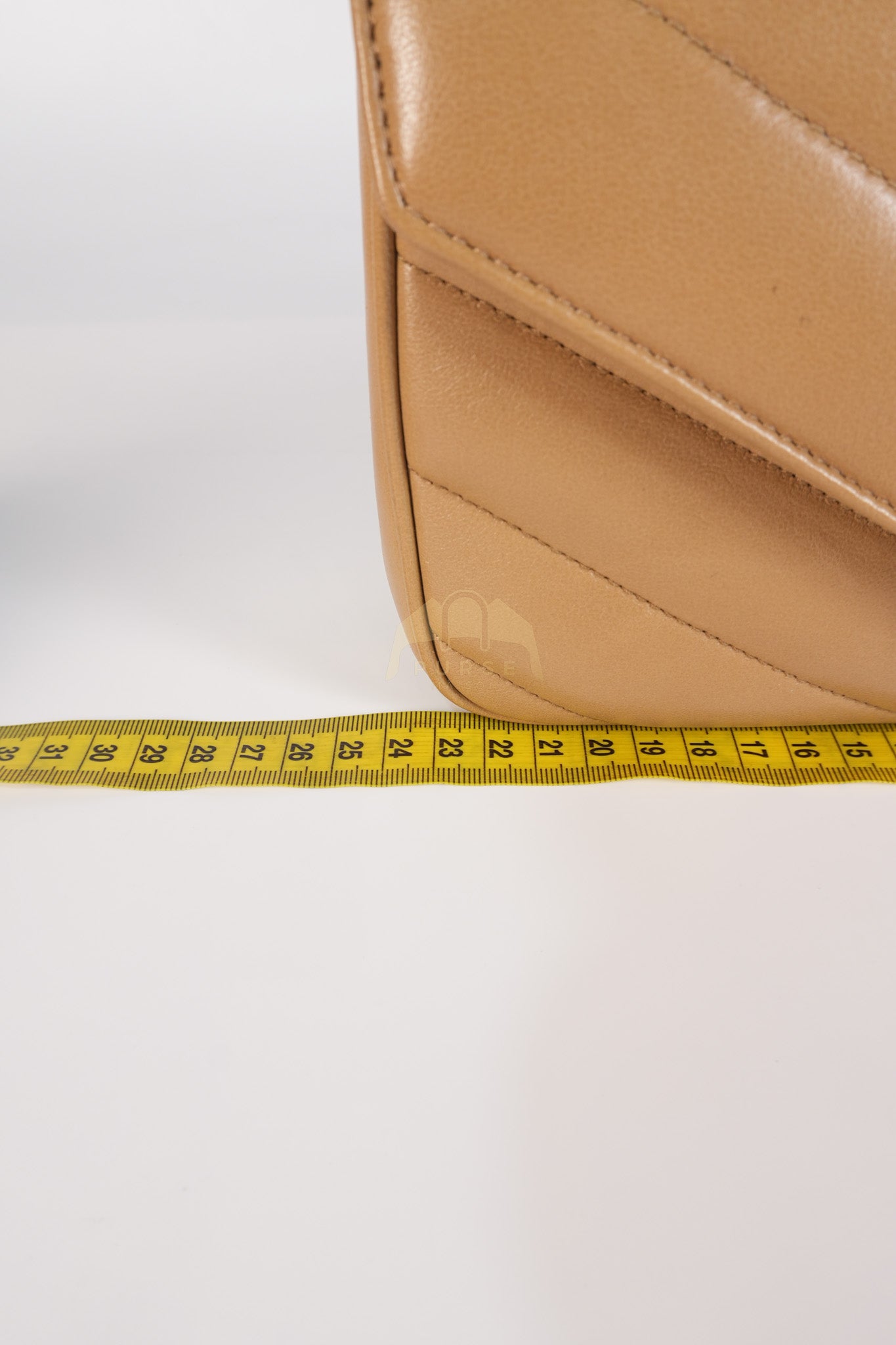 Loulou Shoulder Bag Small in Dark Beige Matelasse Lambskin | Purse Maison Luxury Bags Shop