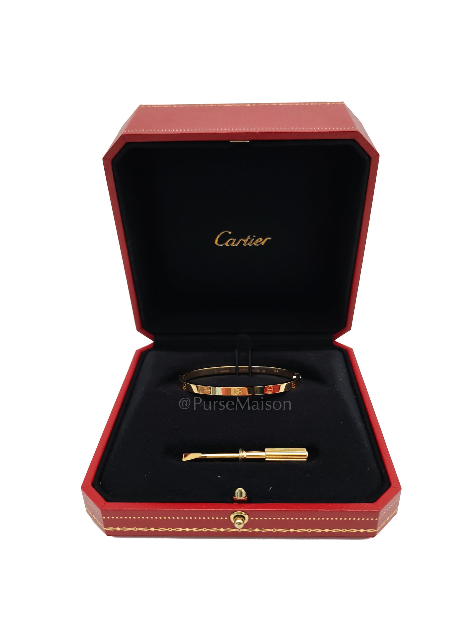 Love Bangle Small 18k Yellow Gold Size 16 Year 2023 | Purse Maison Luxury Bags Shop