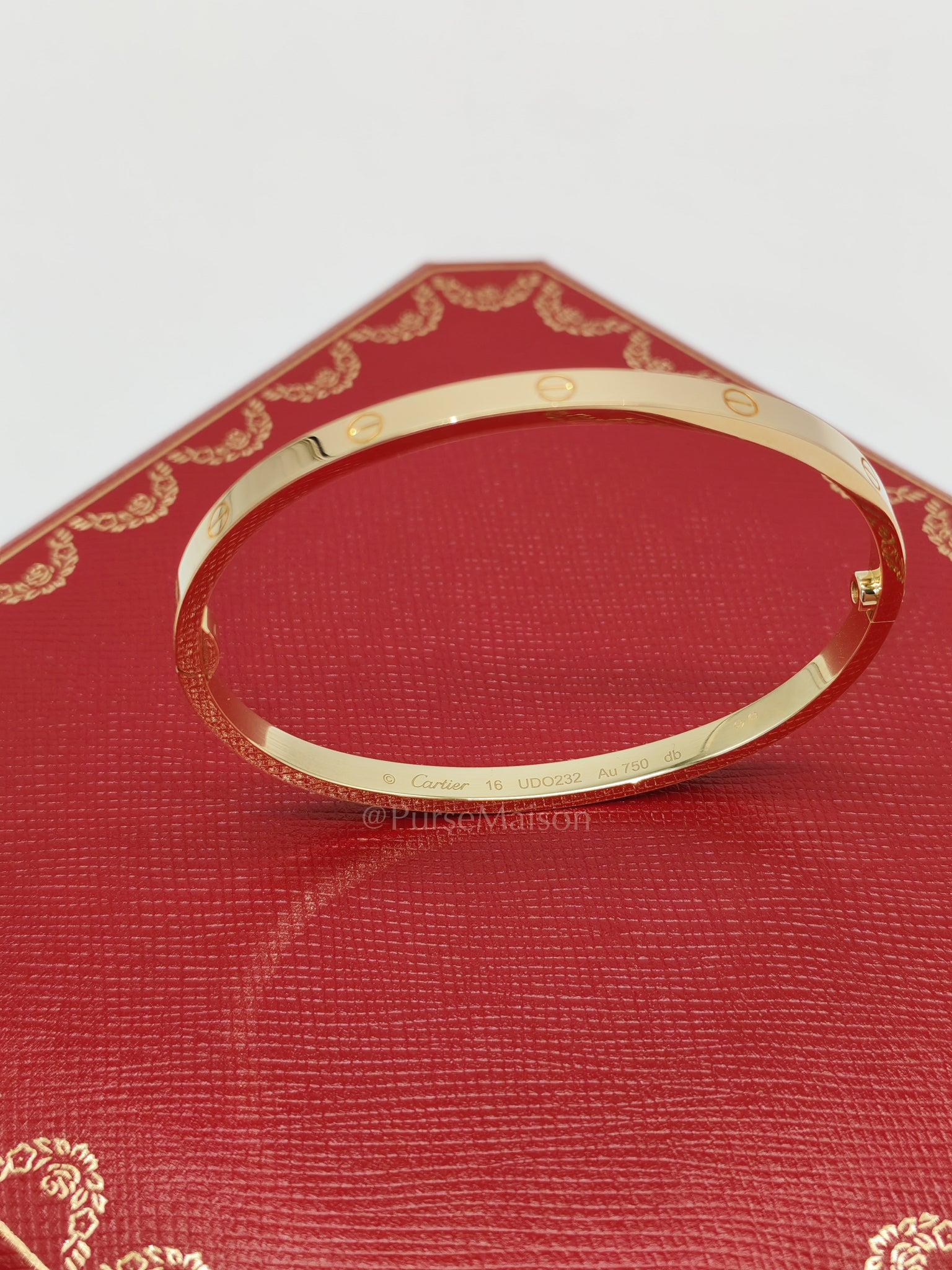 Love Bangle Small 18k Yellow Gold Size 16 Year 2023 | Purse Maison Luxury Bags Shop