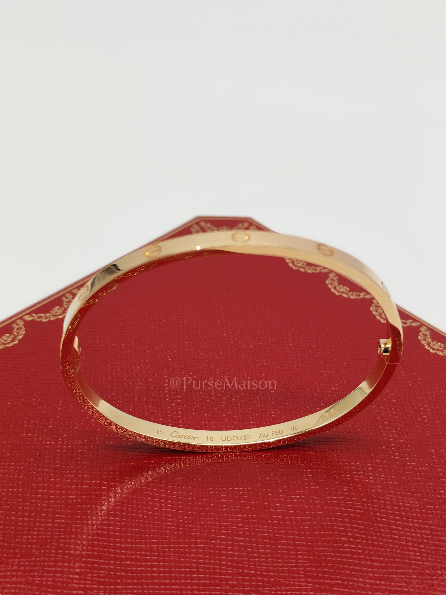 Love Bangle Small 18k Yellow Gold Size 16 Year 2023 | Purse Maison Luxury Bags Shop