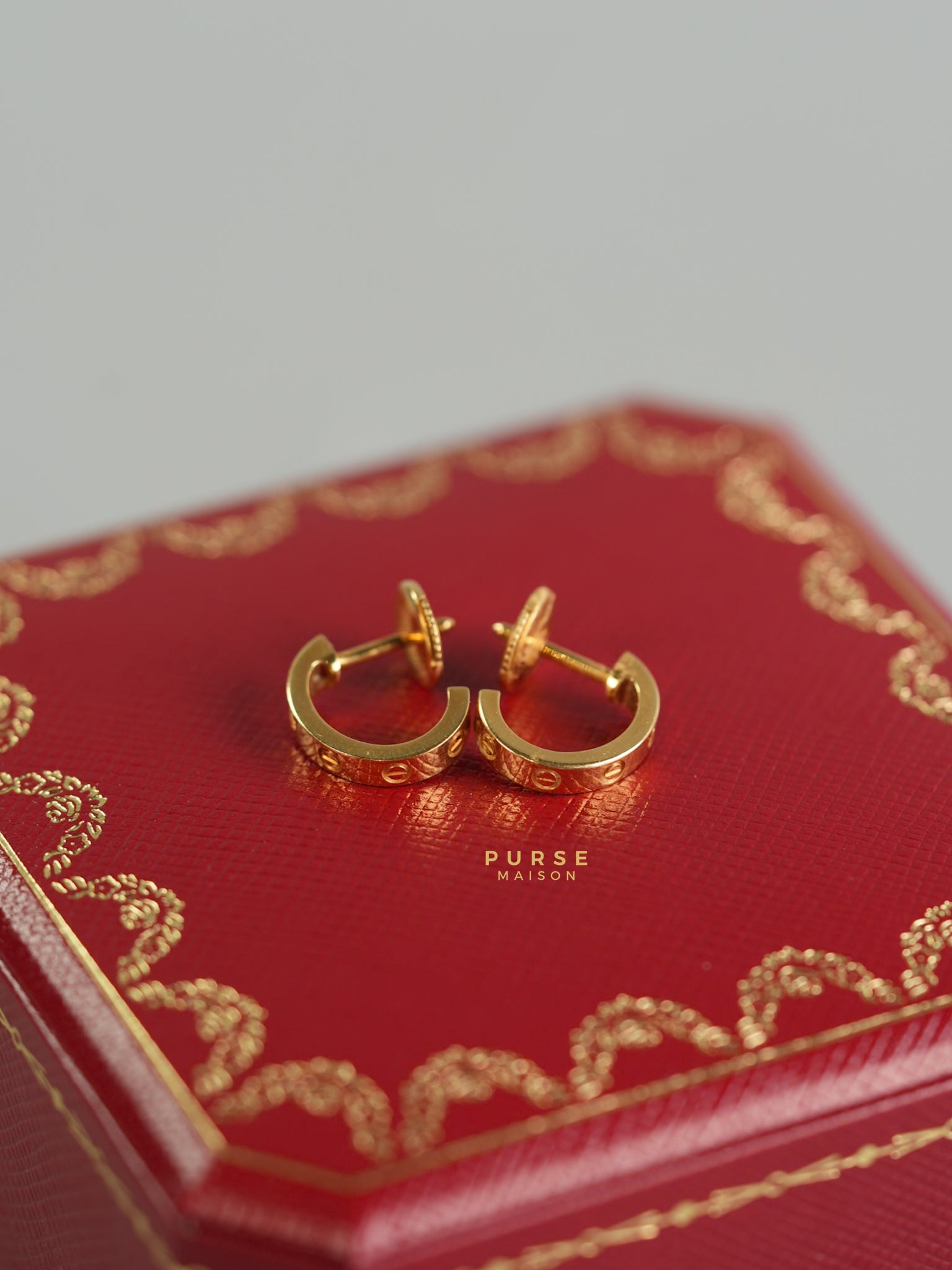 Love Earrings in 18k Gold | Purse Maison Luxury Bags Shop