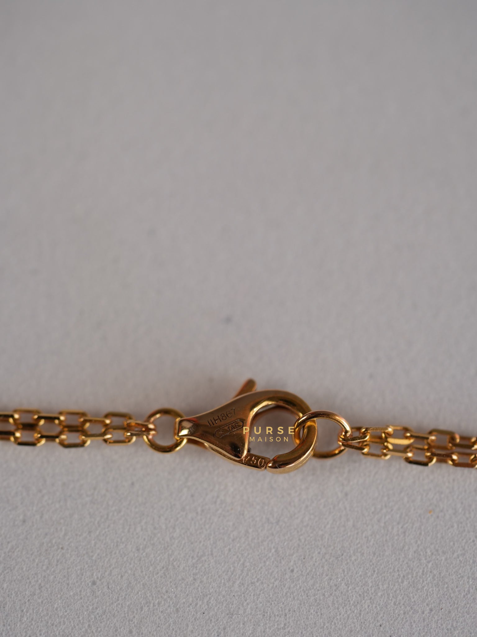 Love Mini Circle 18k Red Gold 0.03 ct Necklace | Purse Maison Luxury Bags Shop
