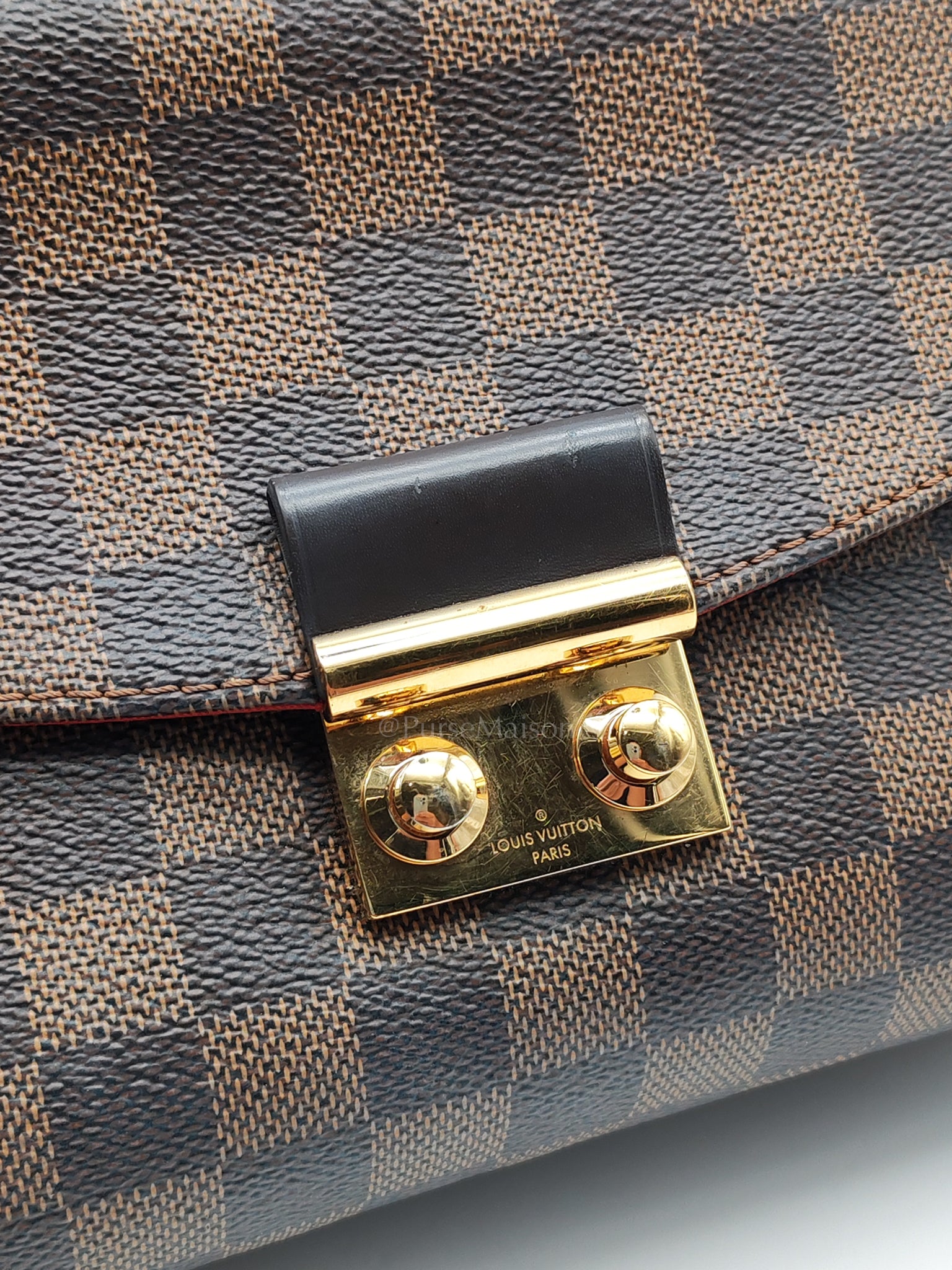 Lv Croisette In Damier Ebene GHW | Purse Maison Luxury Bags Shop