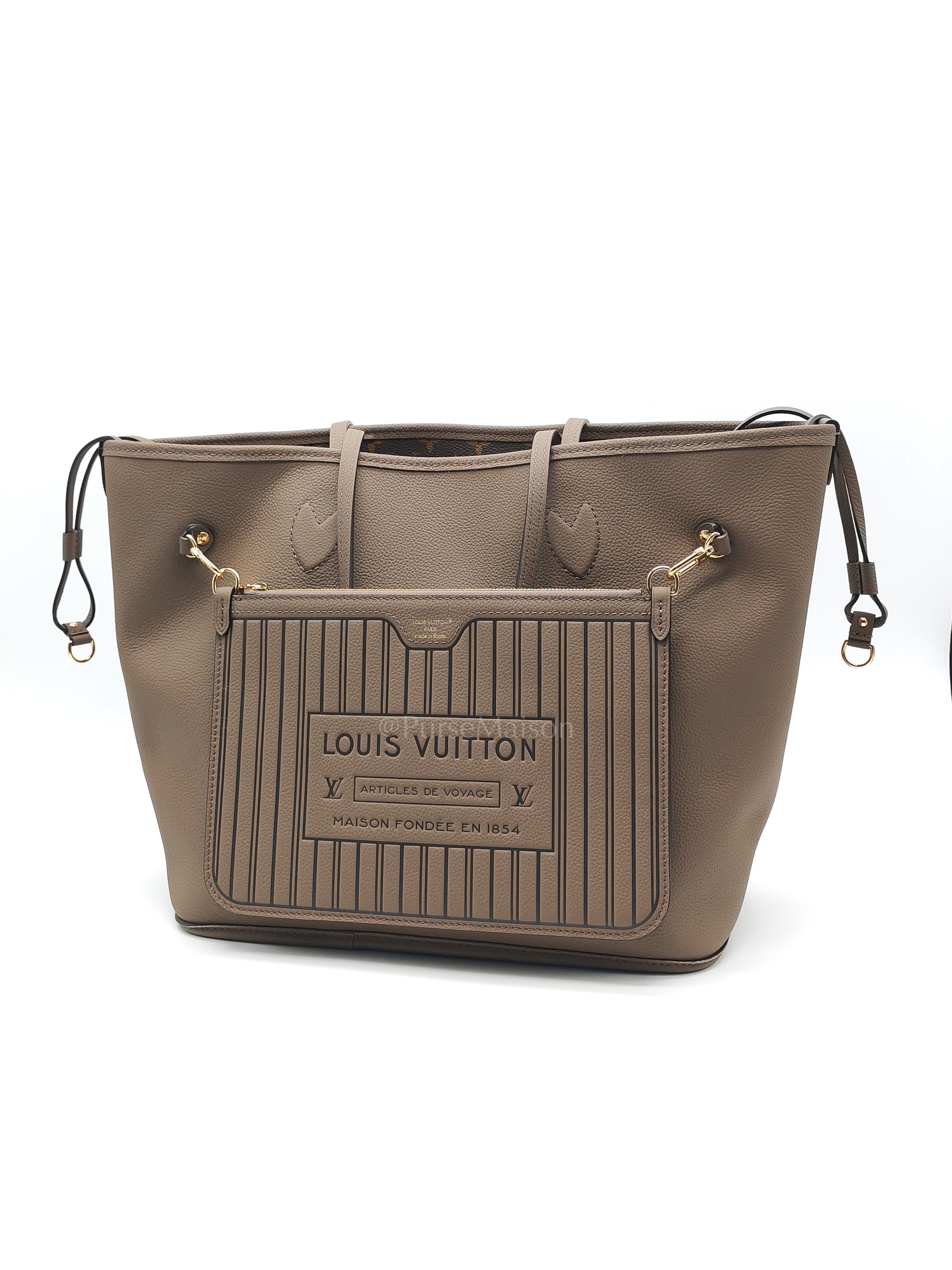 LV Inside Out Neverfull Microchip | Purse Maison Luxury Bags Shop