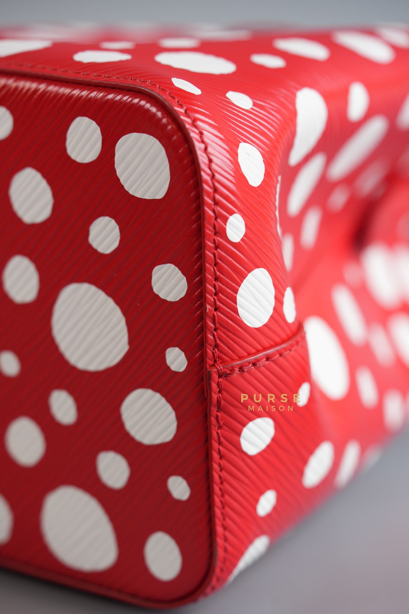 LV x Yayoi Kusama 2023 Neo Noe BB in Red/White Infinity Dots Epi Leather (Microchip) | Purse Maison Luxury Bags Shop