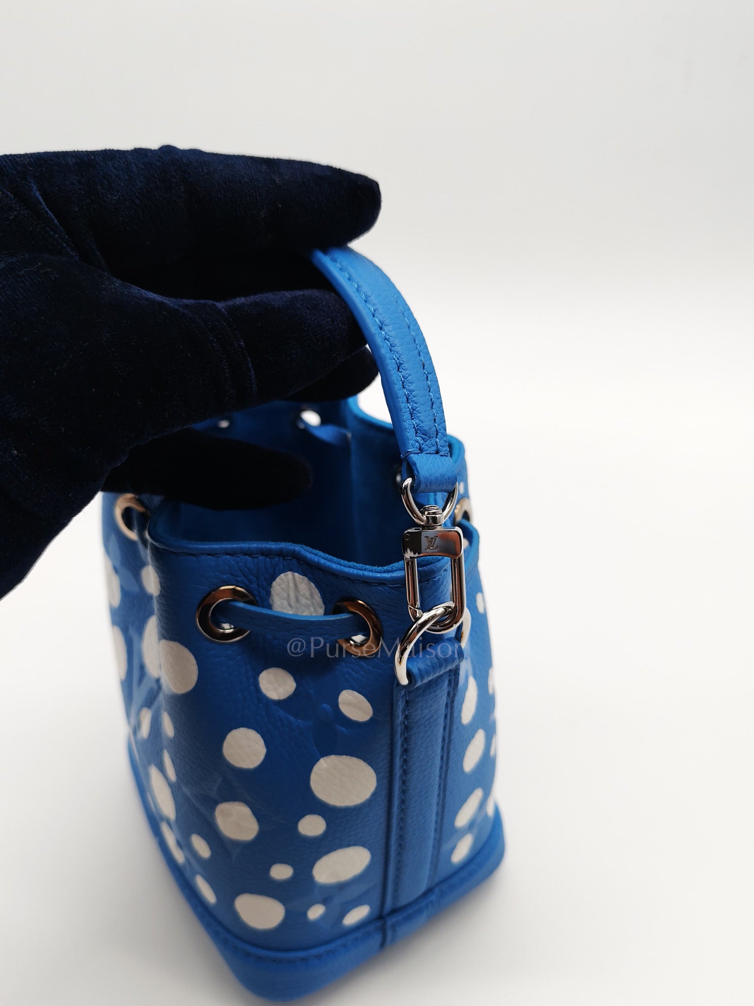 LV x Yayoi Kusama Nano Neo Noe Giant Monogram Infinity Dots Bucket Bag (Microchip) | Purse Maison Luxury Bags Shop
