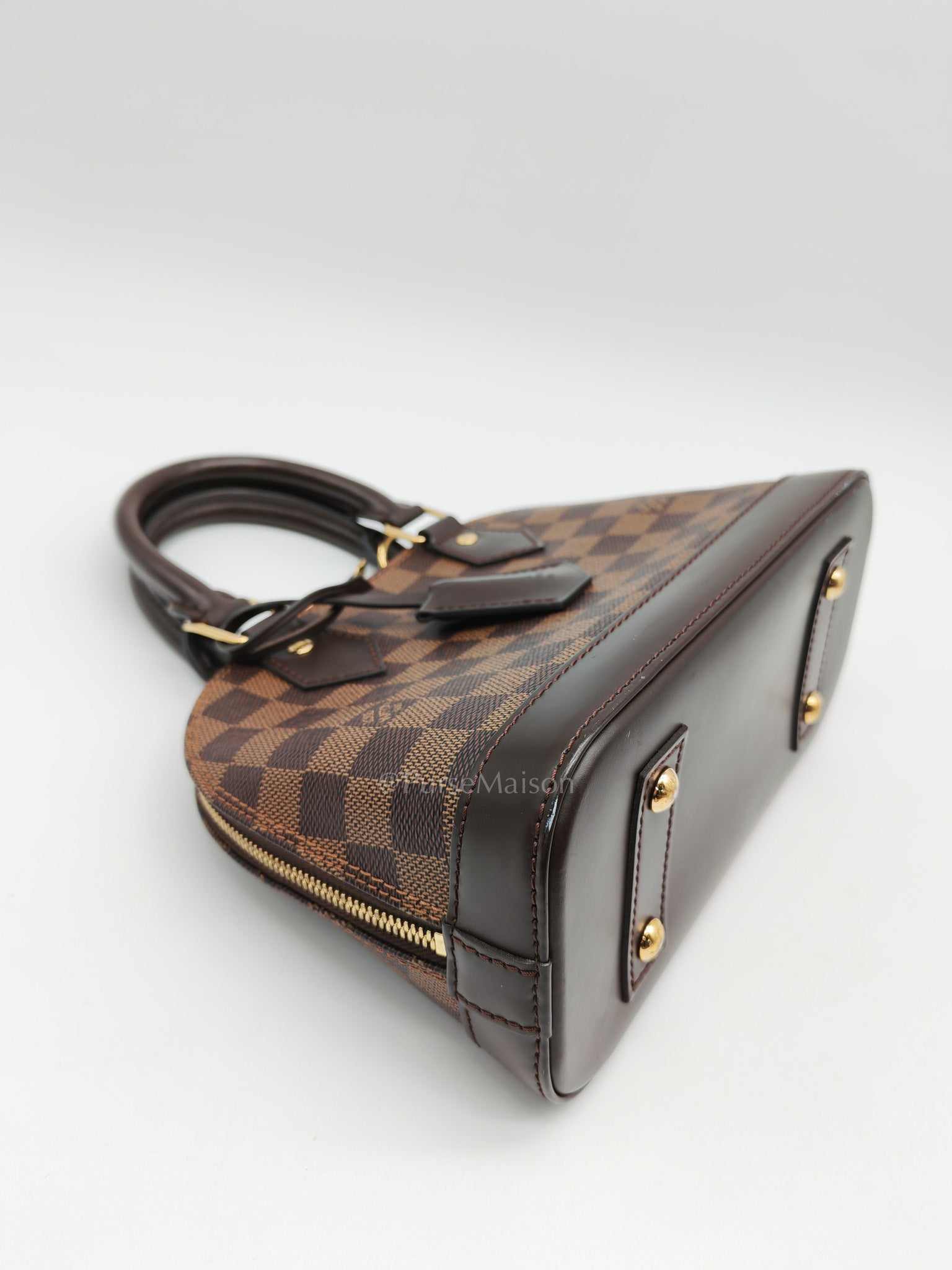 Alma BB in Damier Ebene Canvas (Microchip)