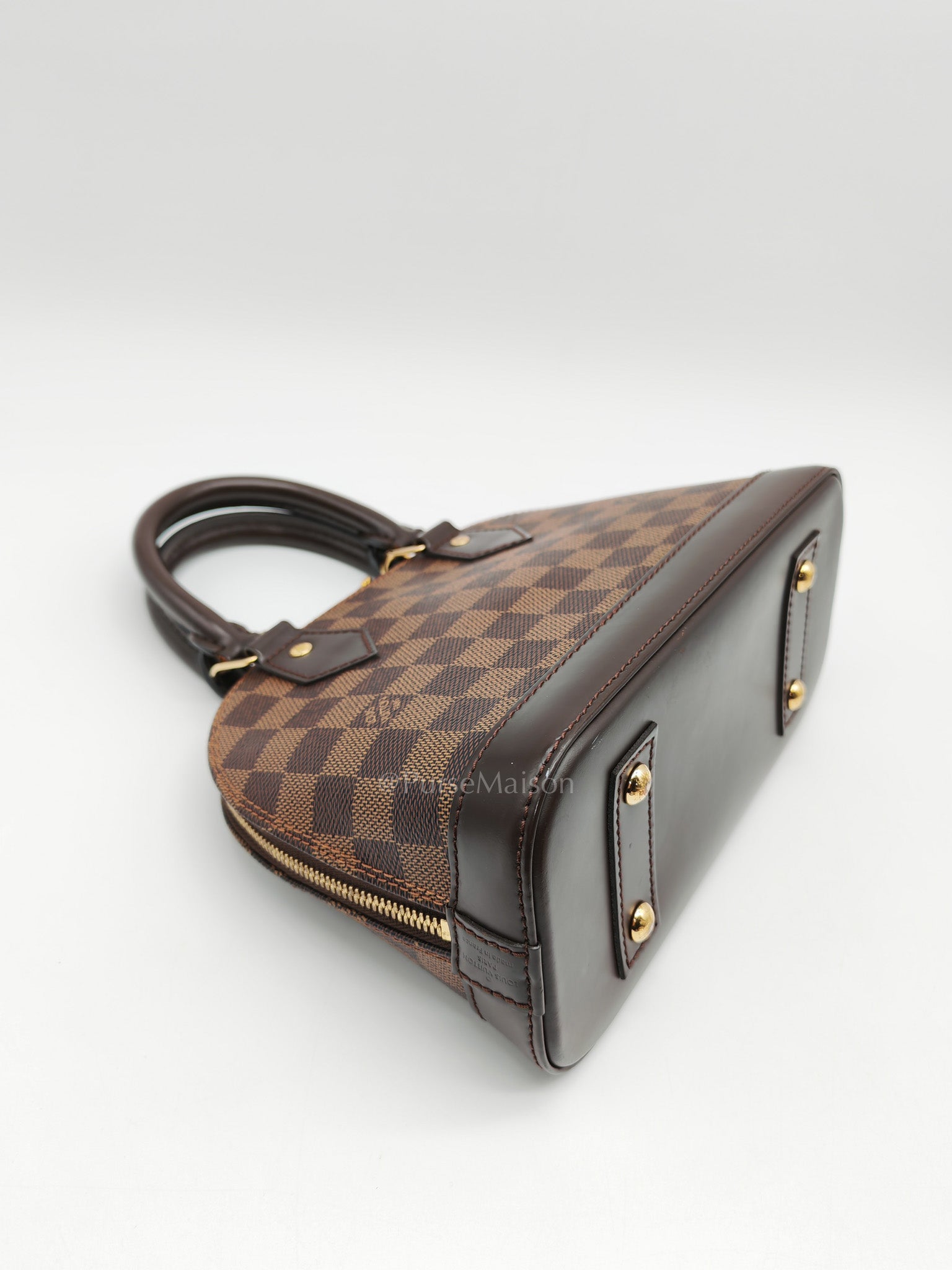 Alma BB in Damier Ebene Canvas (Microchip)