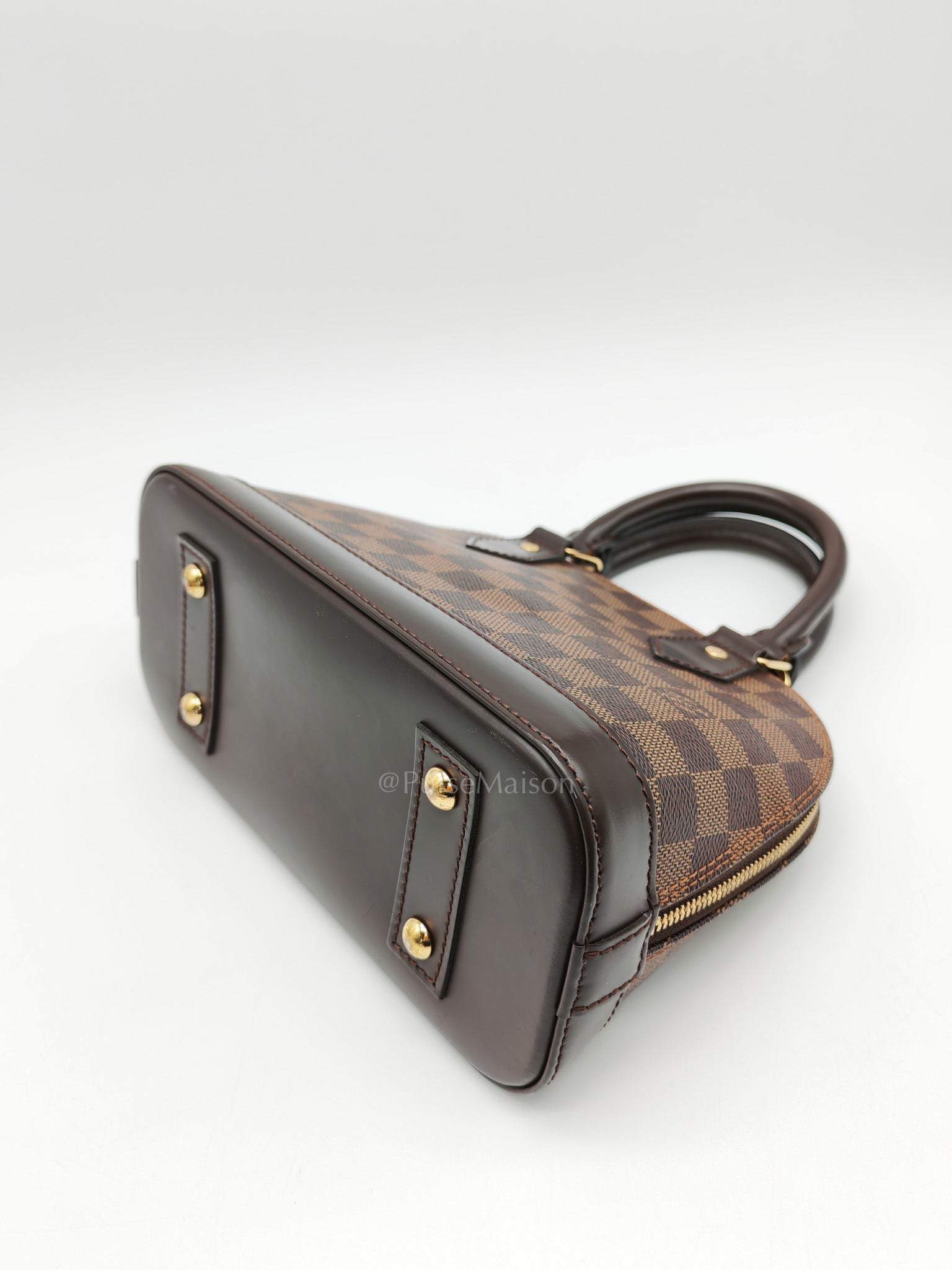 Alma BB in Damier Ebene Canvas (Microchip)