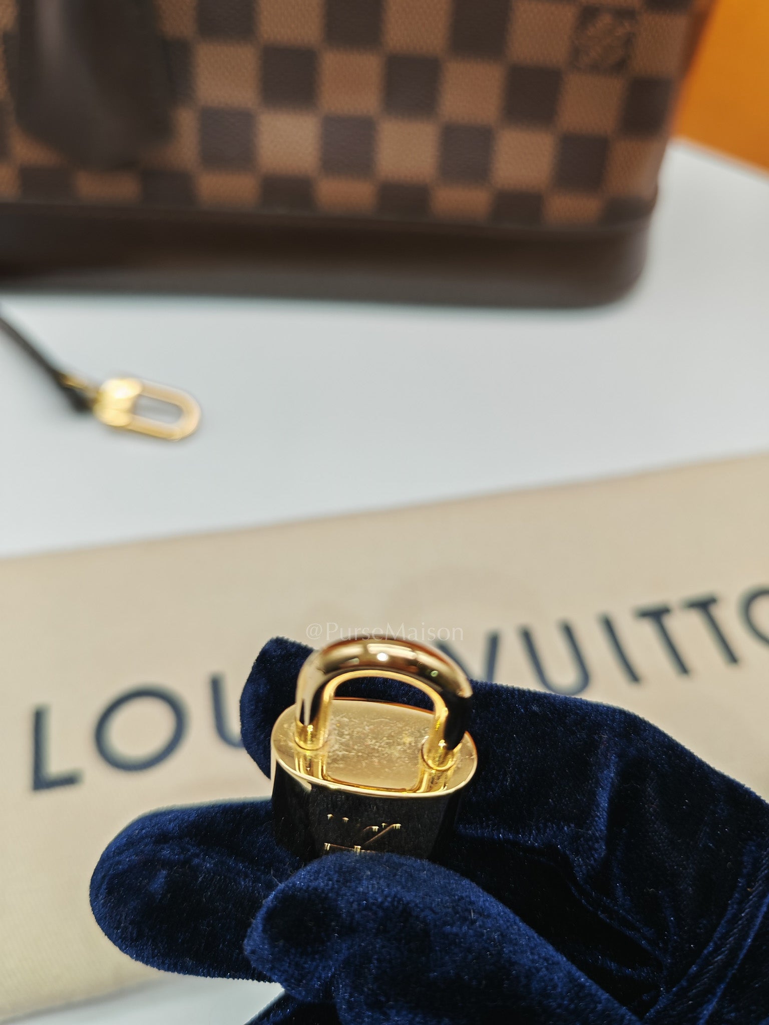 Alma BB in Damier Ebene Canvas (Microchip)