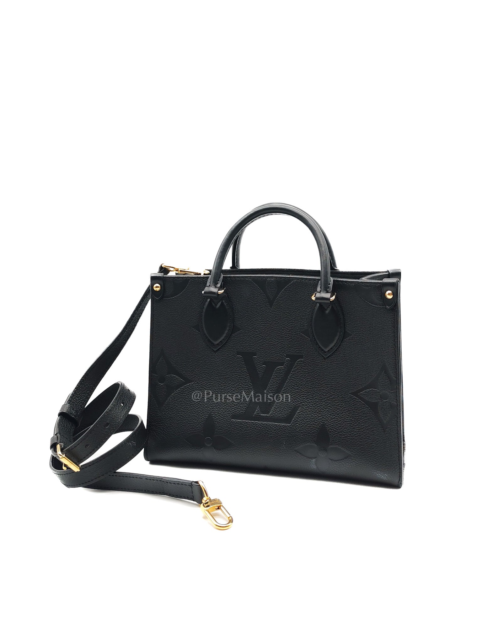 Louis Vuitton OnTheGo (OTG) PM in Black Empreinte Leather (Microchip)