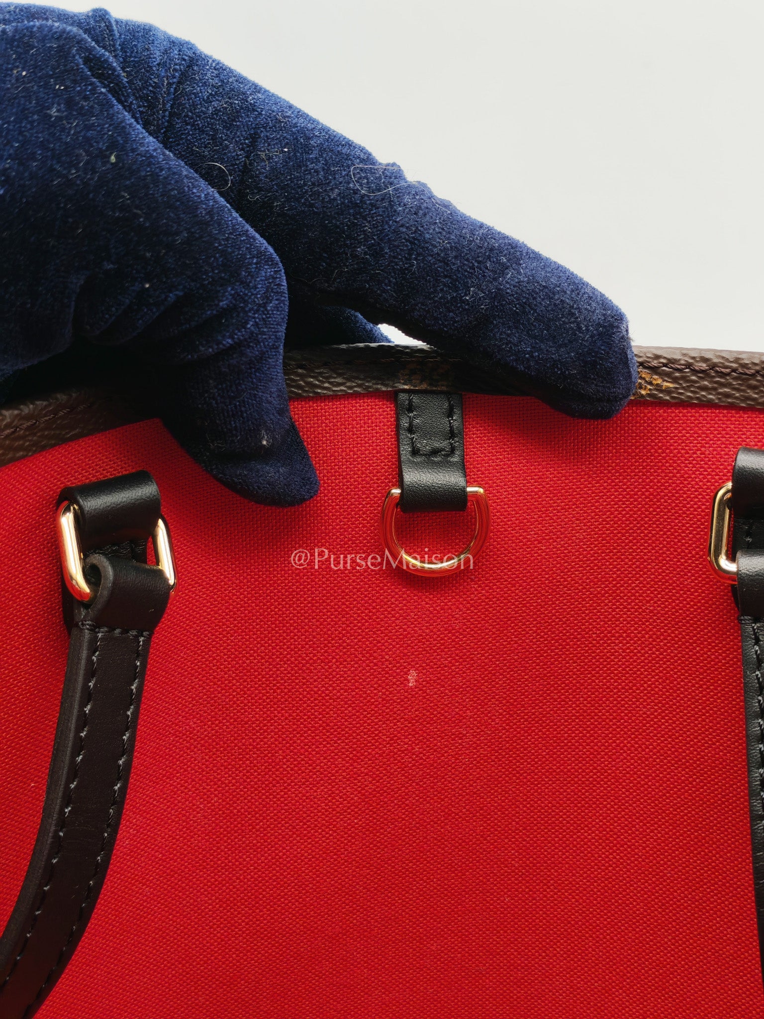 Louis Vuitton OntheGo MM in Reverse Monogram Canvas and Gold Hardware Microchip