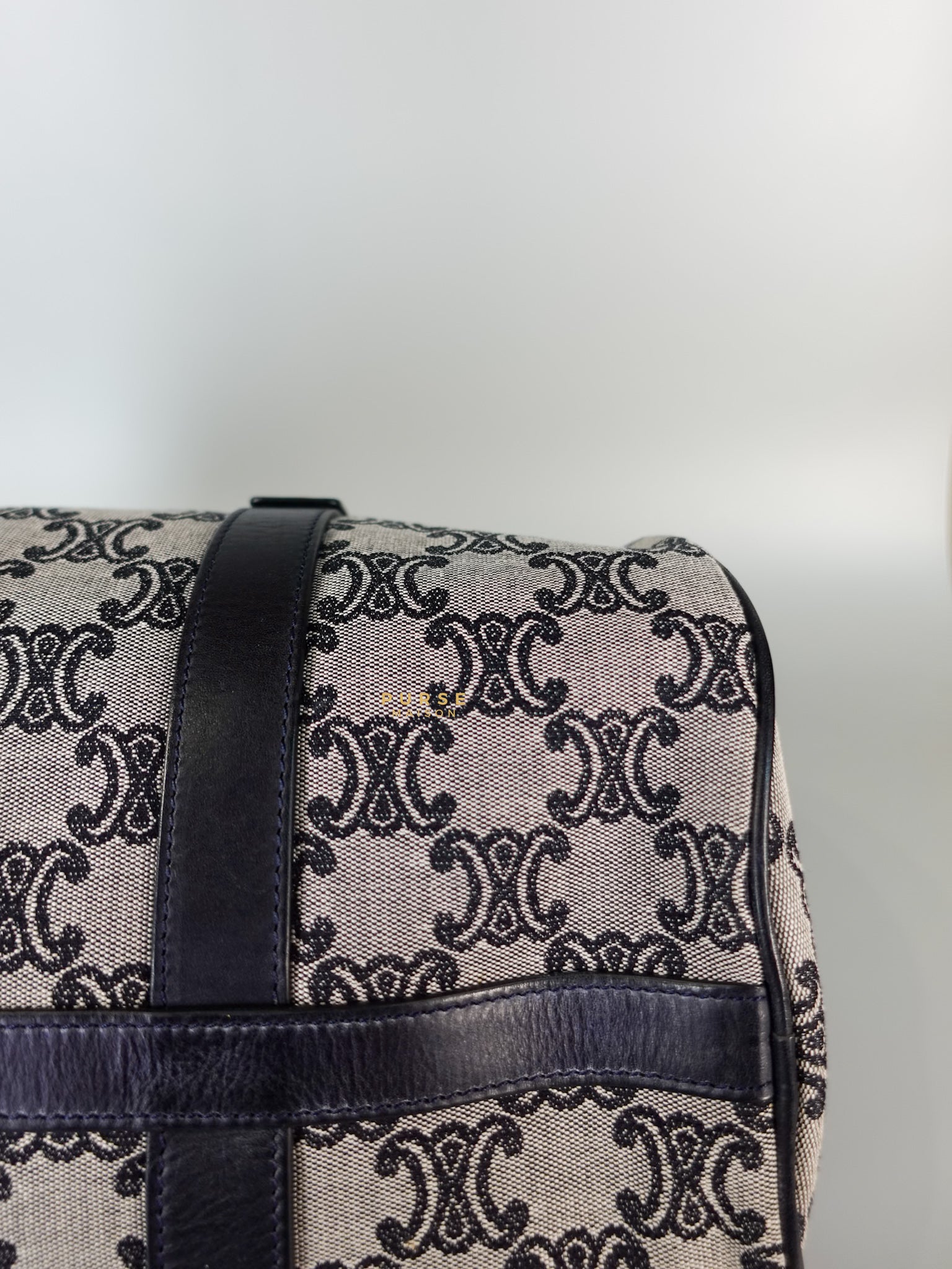Macadam Boston Navy Blue Hand Bag | Purse Maison Luxury Bags Shop