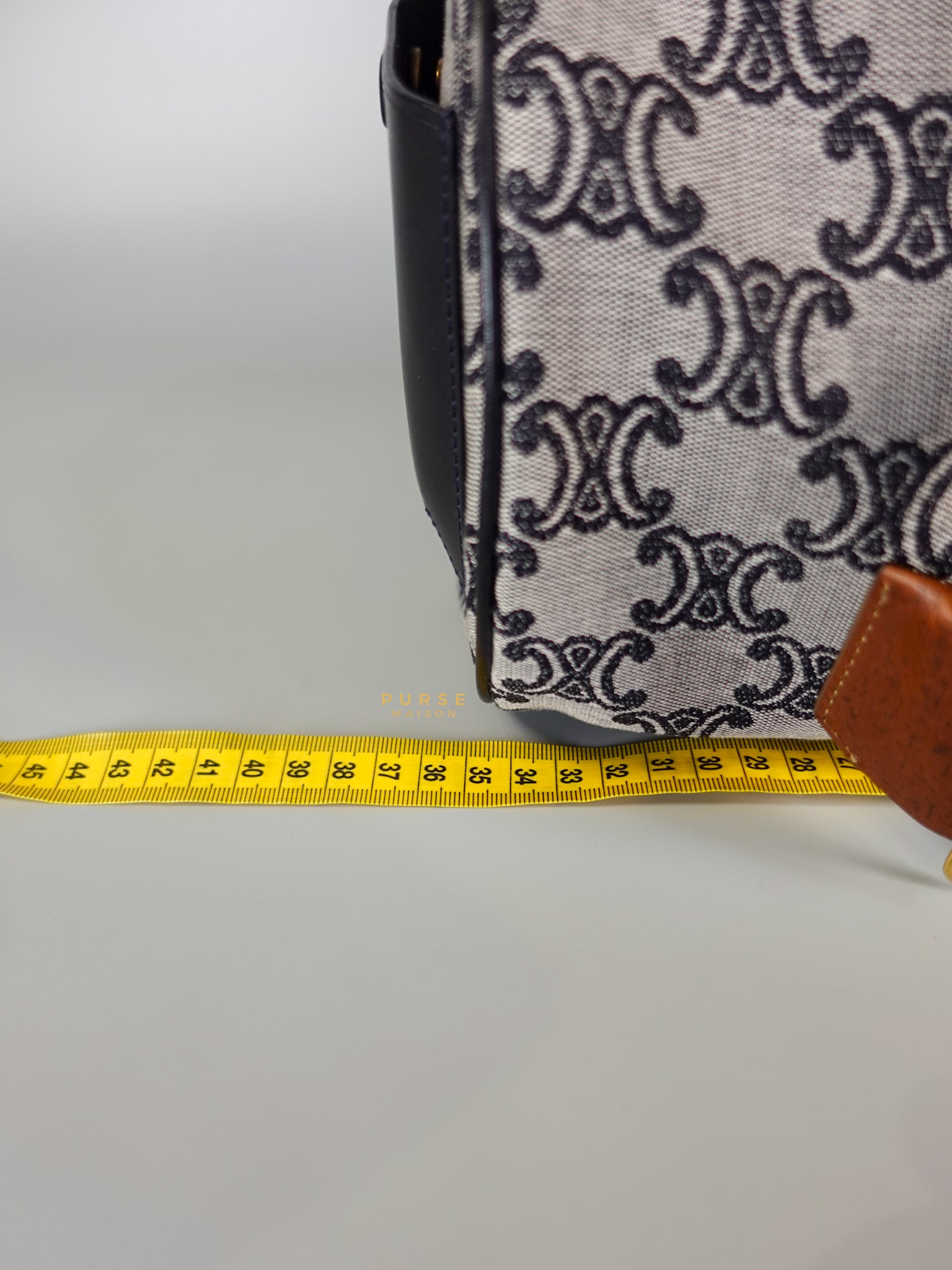 Macadam Boston Navy Blue Hand Bag | Purse Maison Luxury Bags Shop