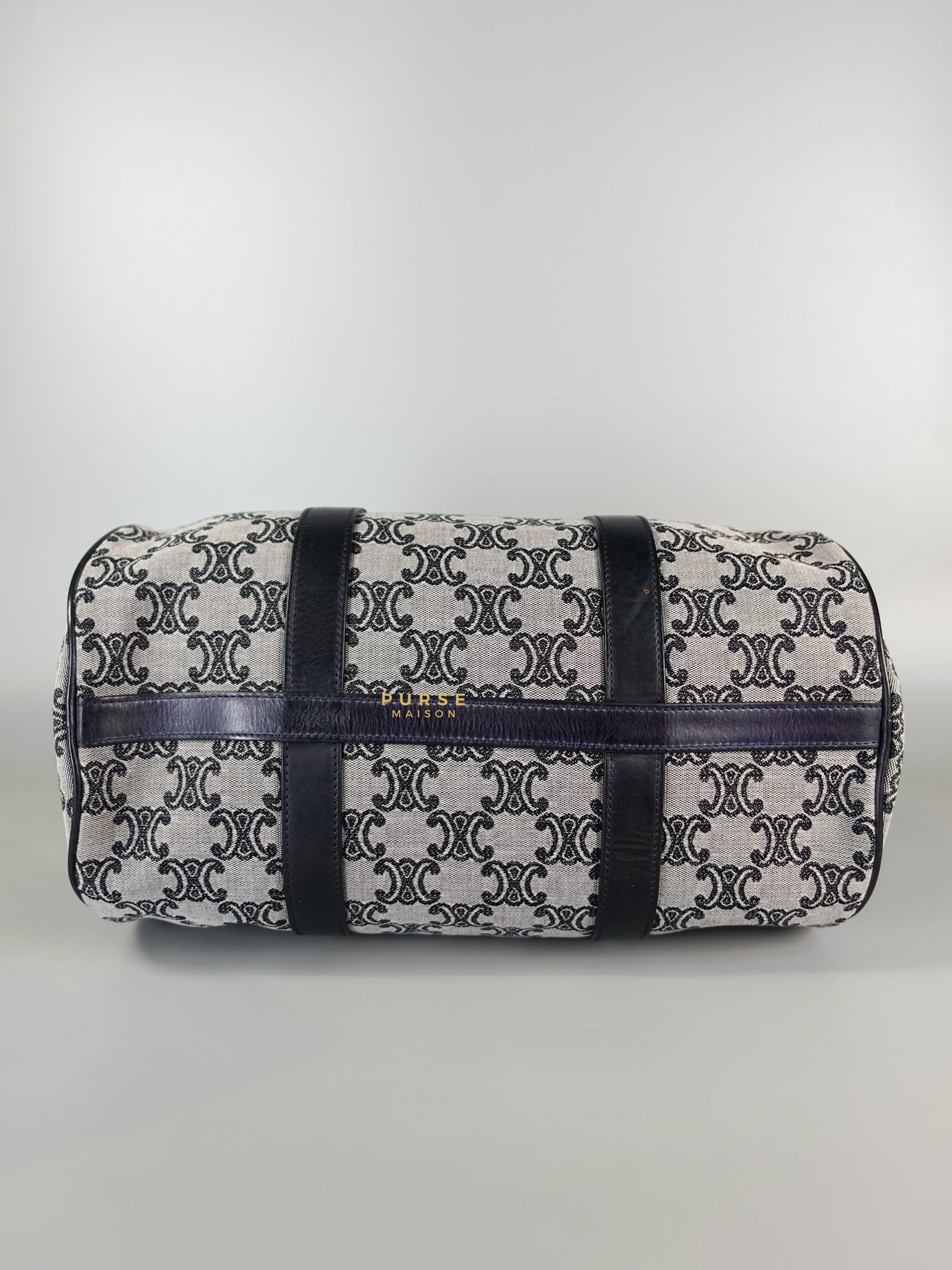 Macadam Boston Navy Blue Hand Bag | Purse Maison Luxury Bags Shop