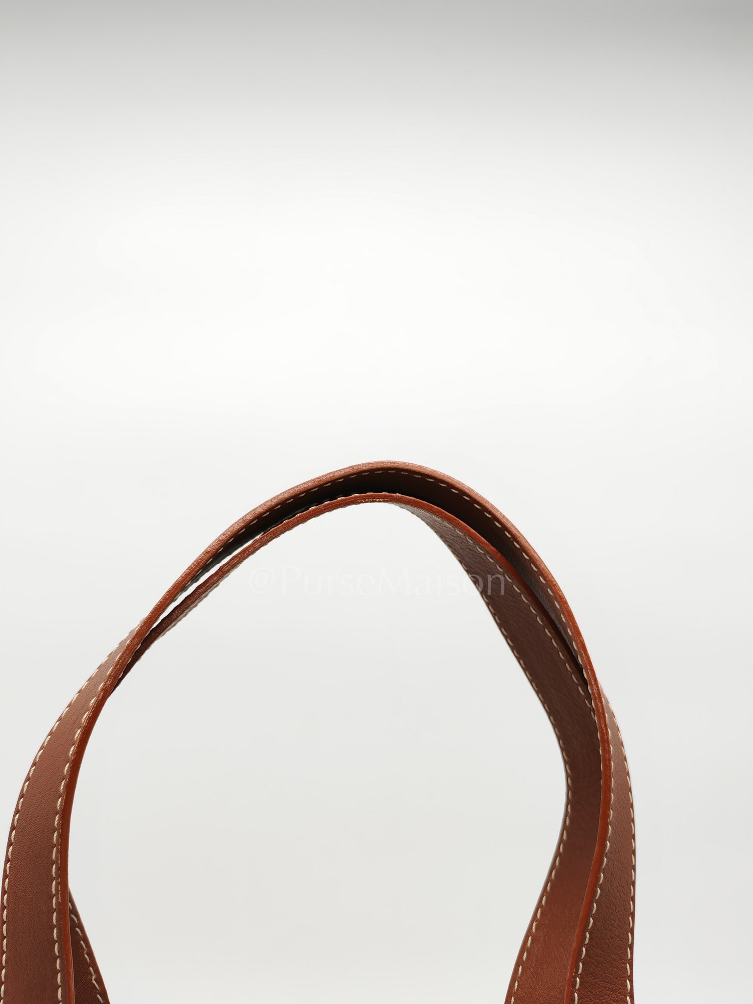 Macadam Monogram Canvas Tote Bag in Brown Leather Trim and Handle | Purse Maison Luxury Bags Shop