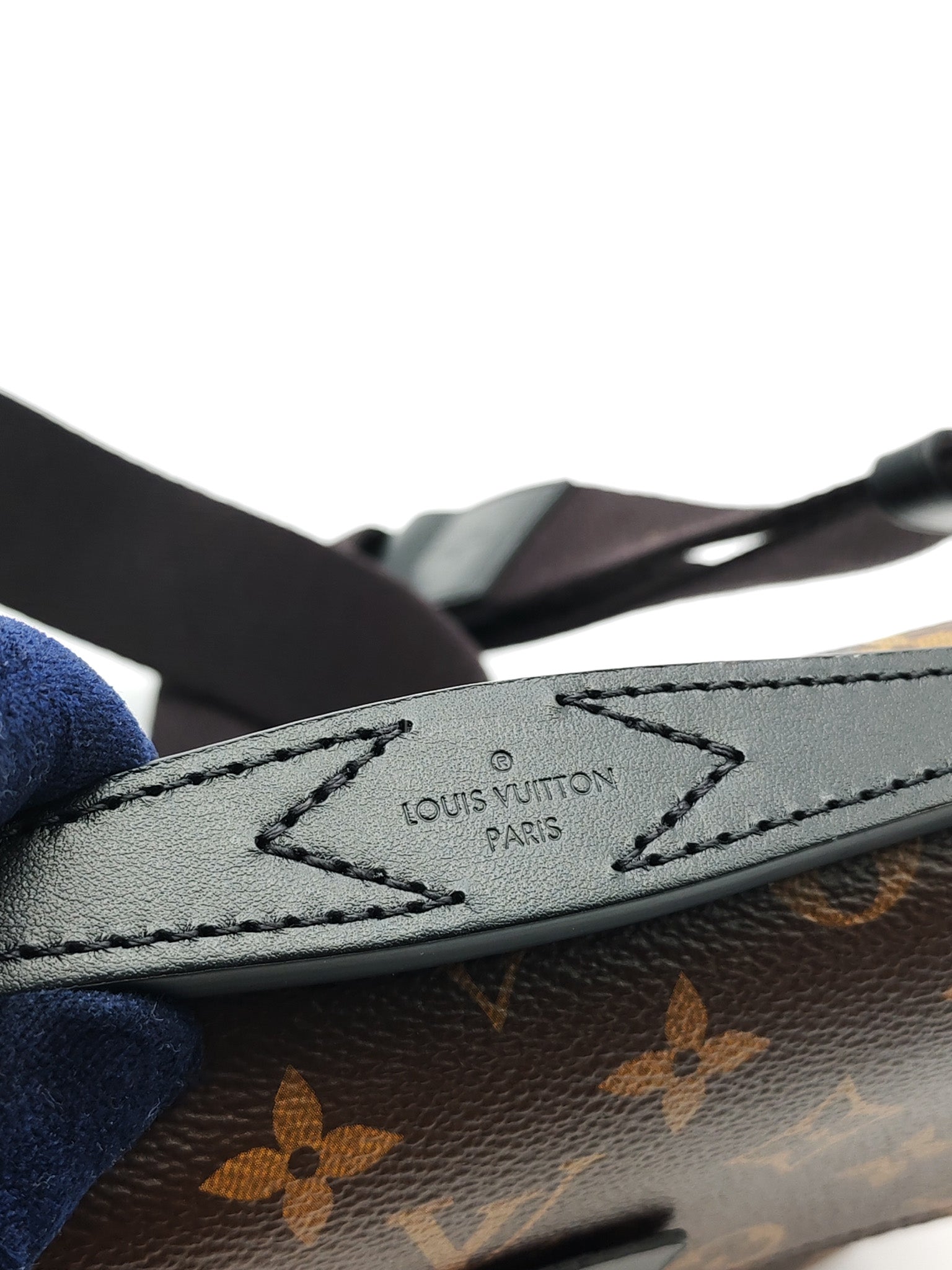 Macassar S-Lock Sling Bag in Monogram Canvas & So Black Hardware Microchip | Purse Maison Luxury Bags Shop