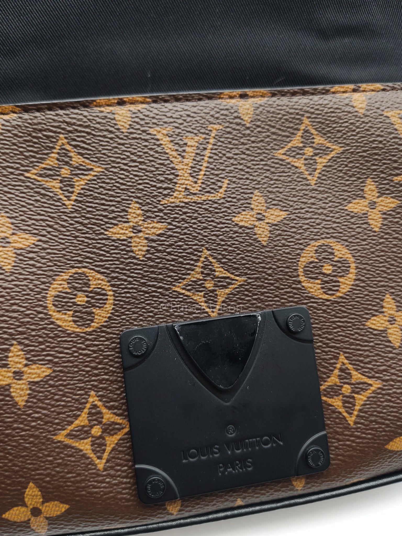 Macassar S-Lock Sling Bag in Monogram Canvas & So Black Hardware Microchip | Purse Maison Luxury Bags Shop