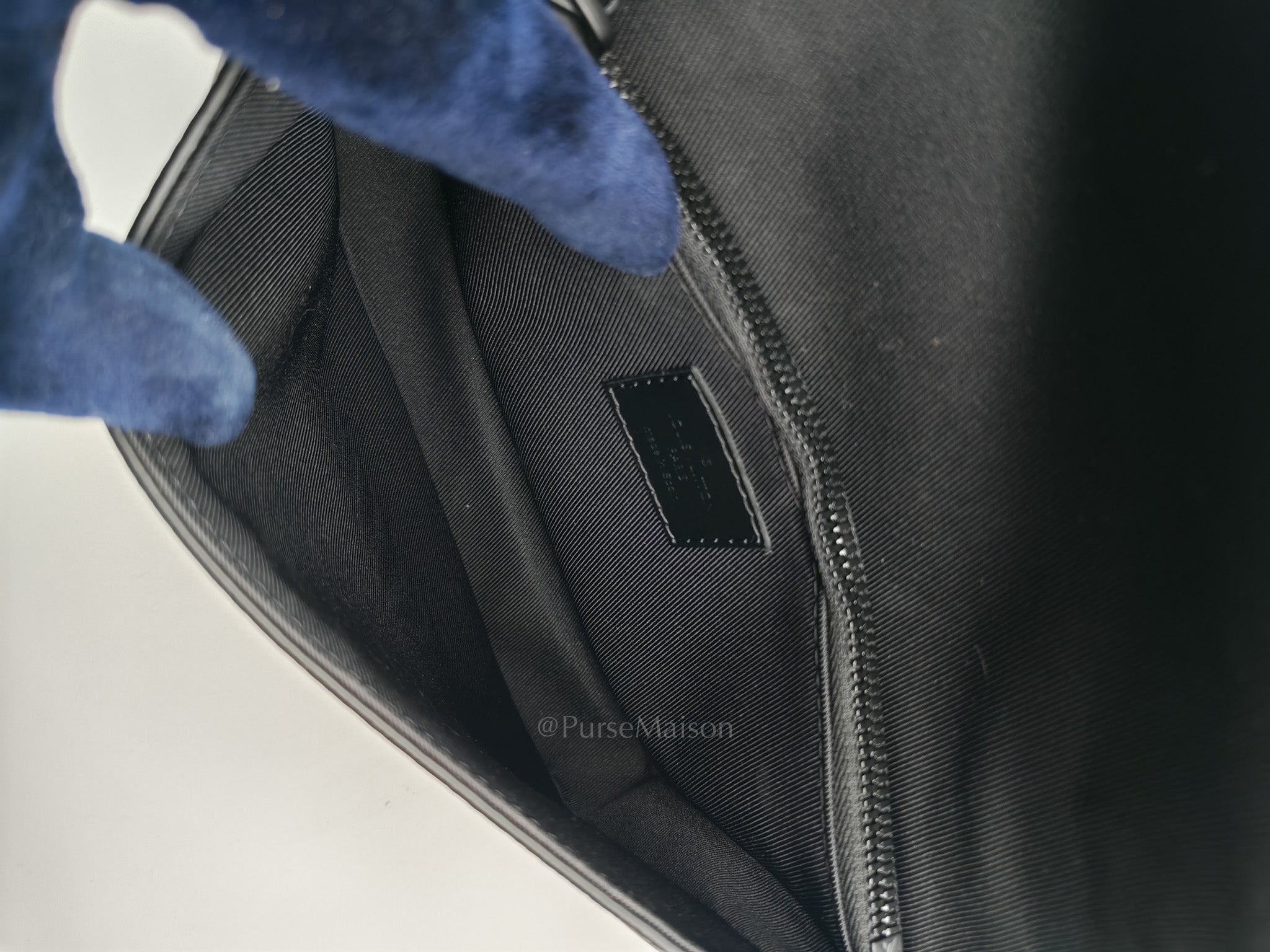 Macassar S-Lock Sling Bag in Monogram Canvas & So Black Hardware Microchip | Purse Maison Luxury Bags Shop