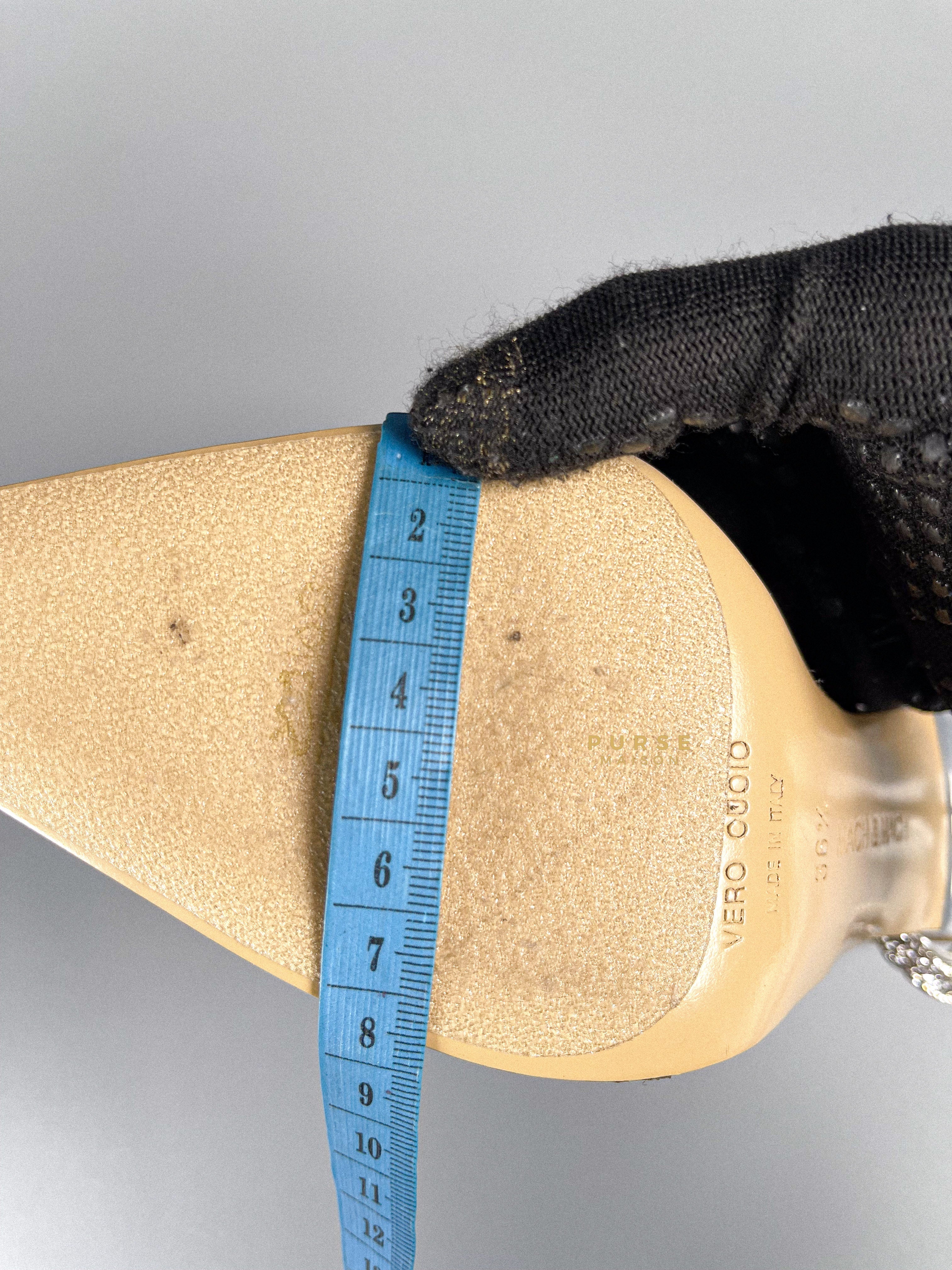 Mach & Mach Triple Heart Transparent High Heels Size 36.5 | Purse Maison Luxury Bags Shop