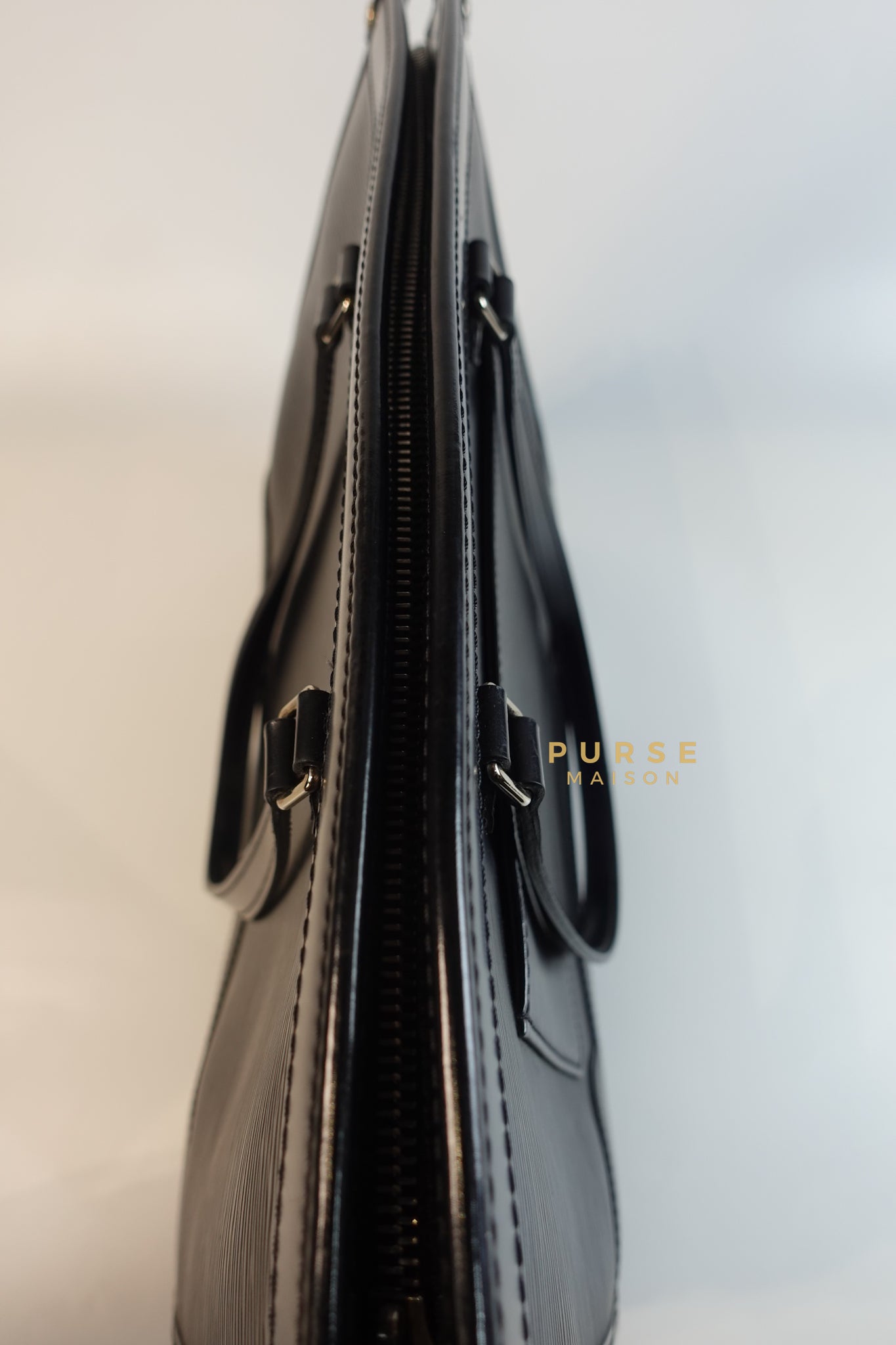 Madeleine Bag in Noir Epi Leather (Microchip) | Purse Maison Luxury Bags Shop