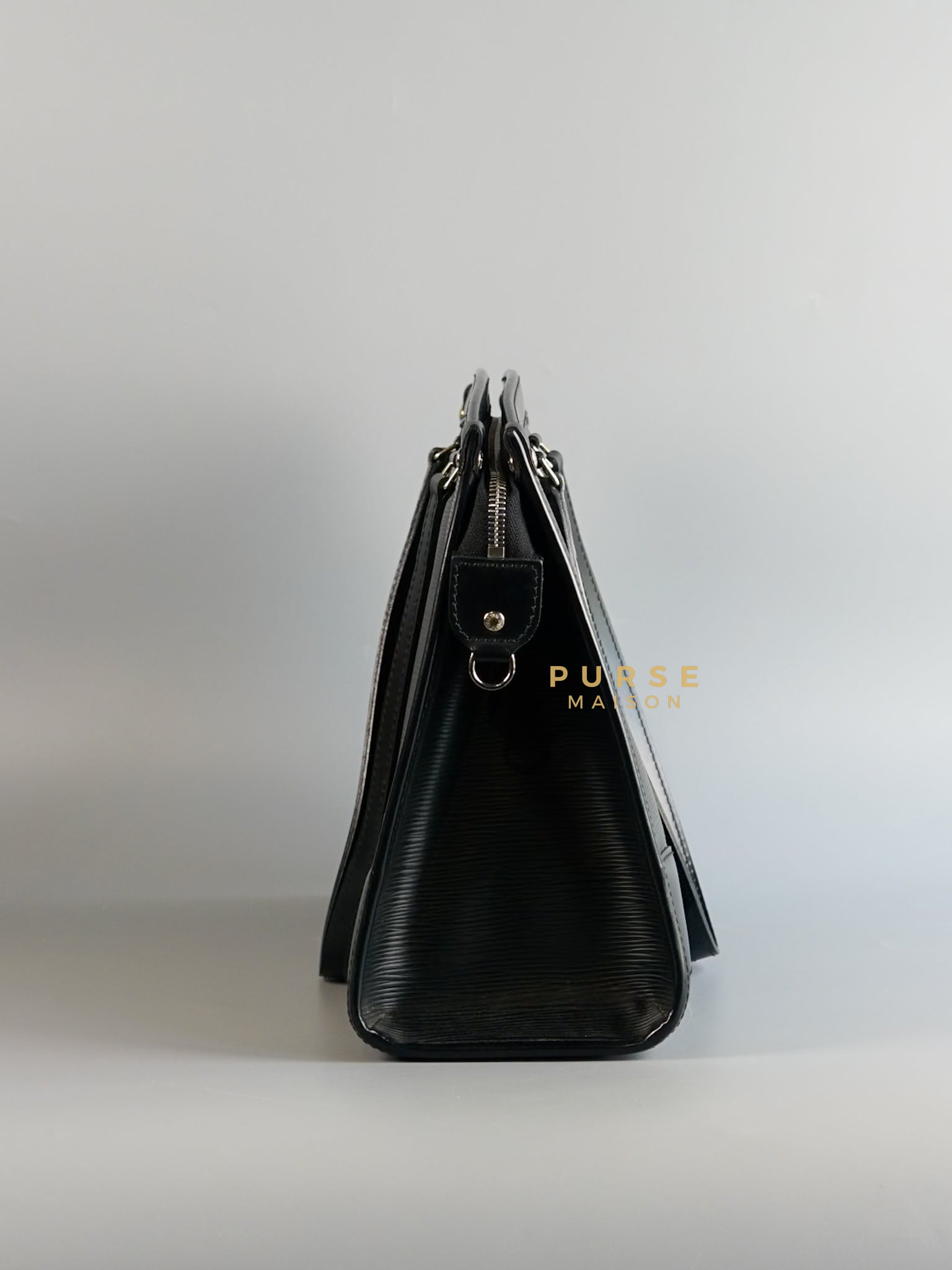 Madeleine Bag in Noir Epi Leather (Microchip) | Purse Maison Luxury Bags Shop