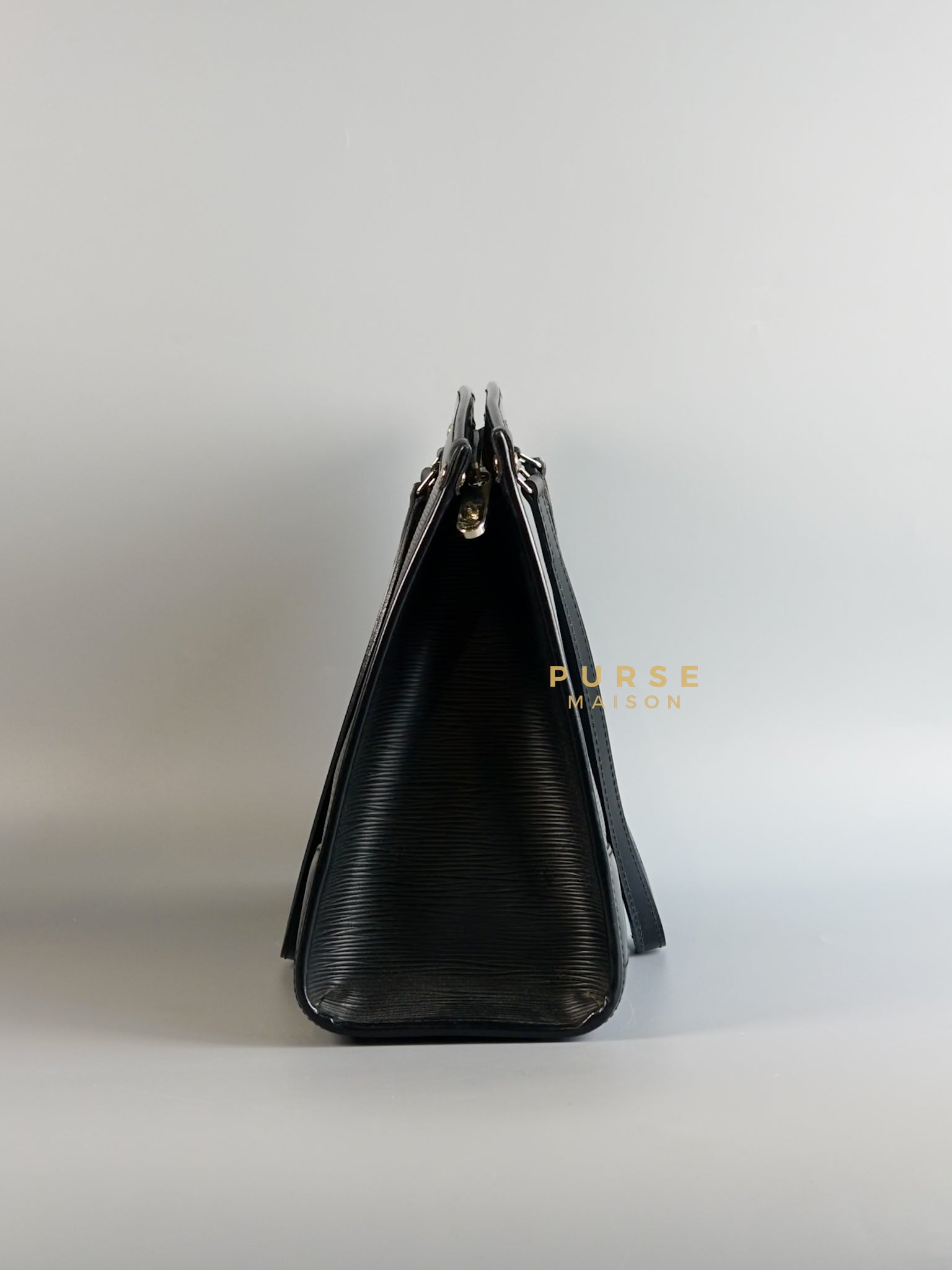 Madeleine Bag in Noir Epi Leather (Microchip) | Purse Maison Luxury Bags Shop